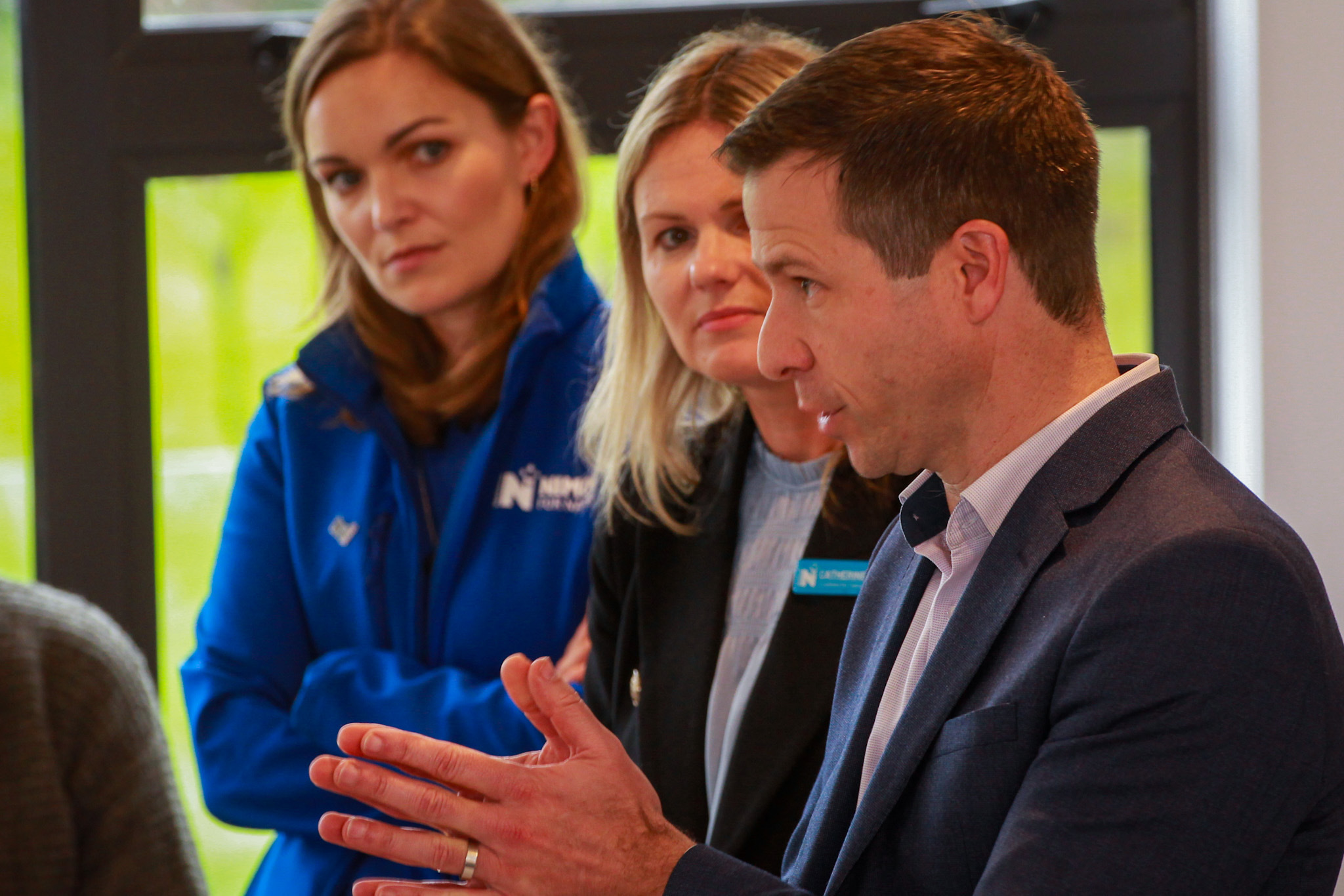 Katie Nimon, left, is the National Party's candidate for the Napier seat. Photo / NZME