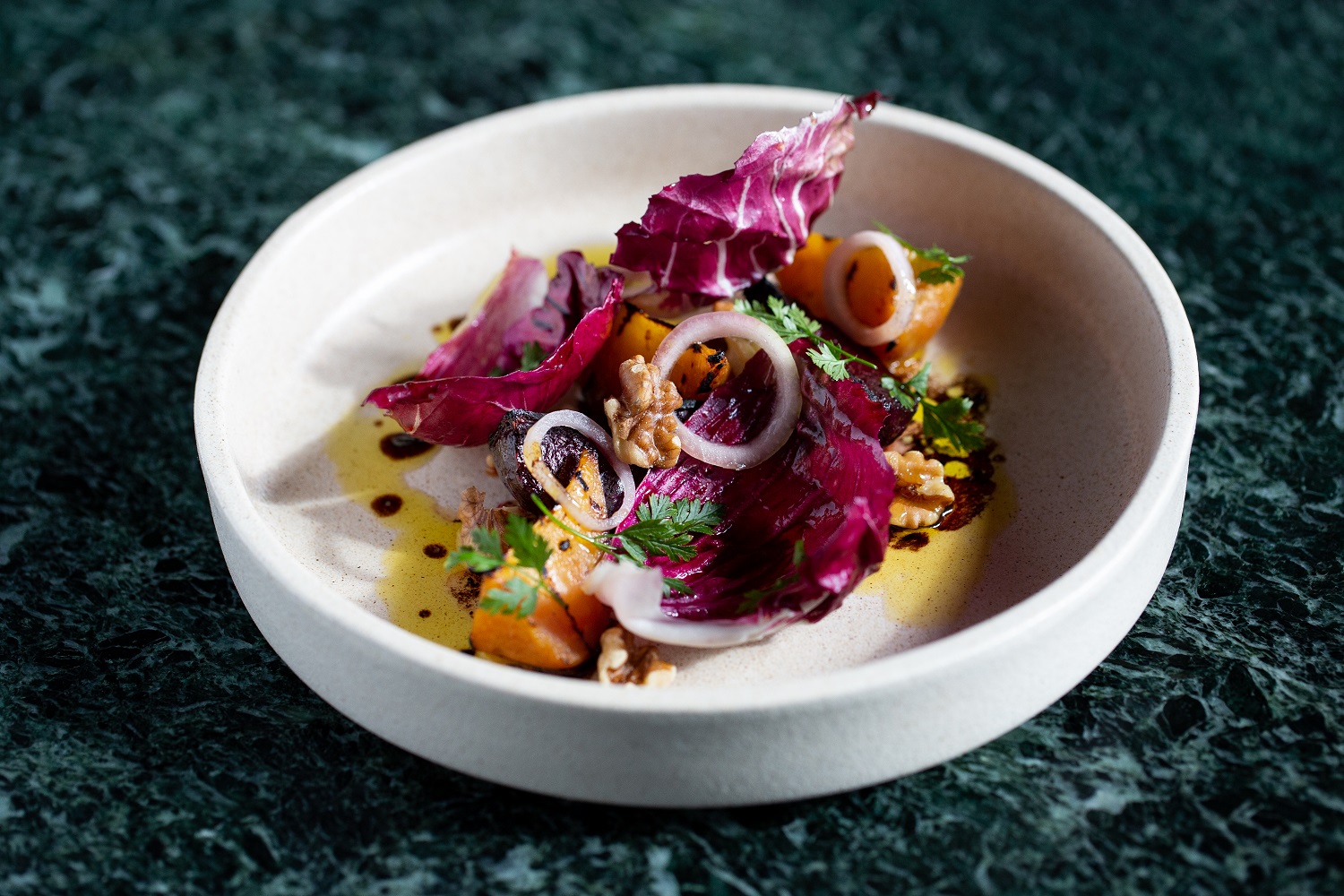 Vegan beetroot dish. Photo / Babiche Martens