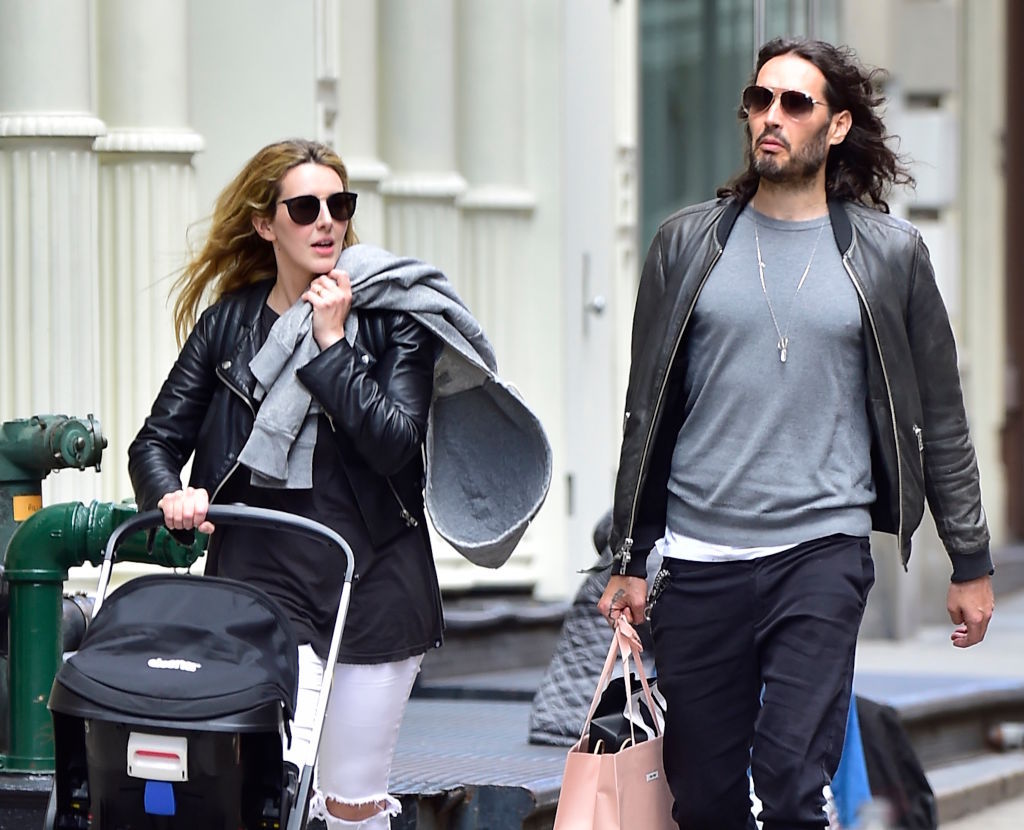 Laura Gallacher and Russell Brand are seen in Soho on May 15, 2017 in New York City. Photo / Getty 