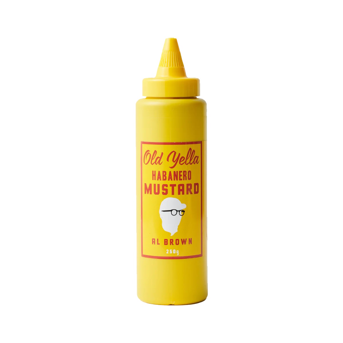 Old Yella habanero mustard.