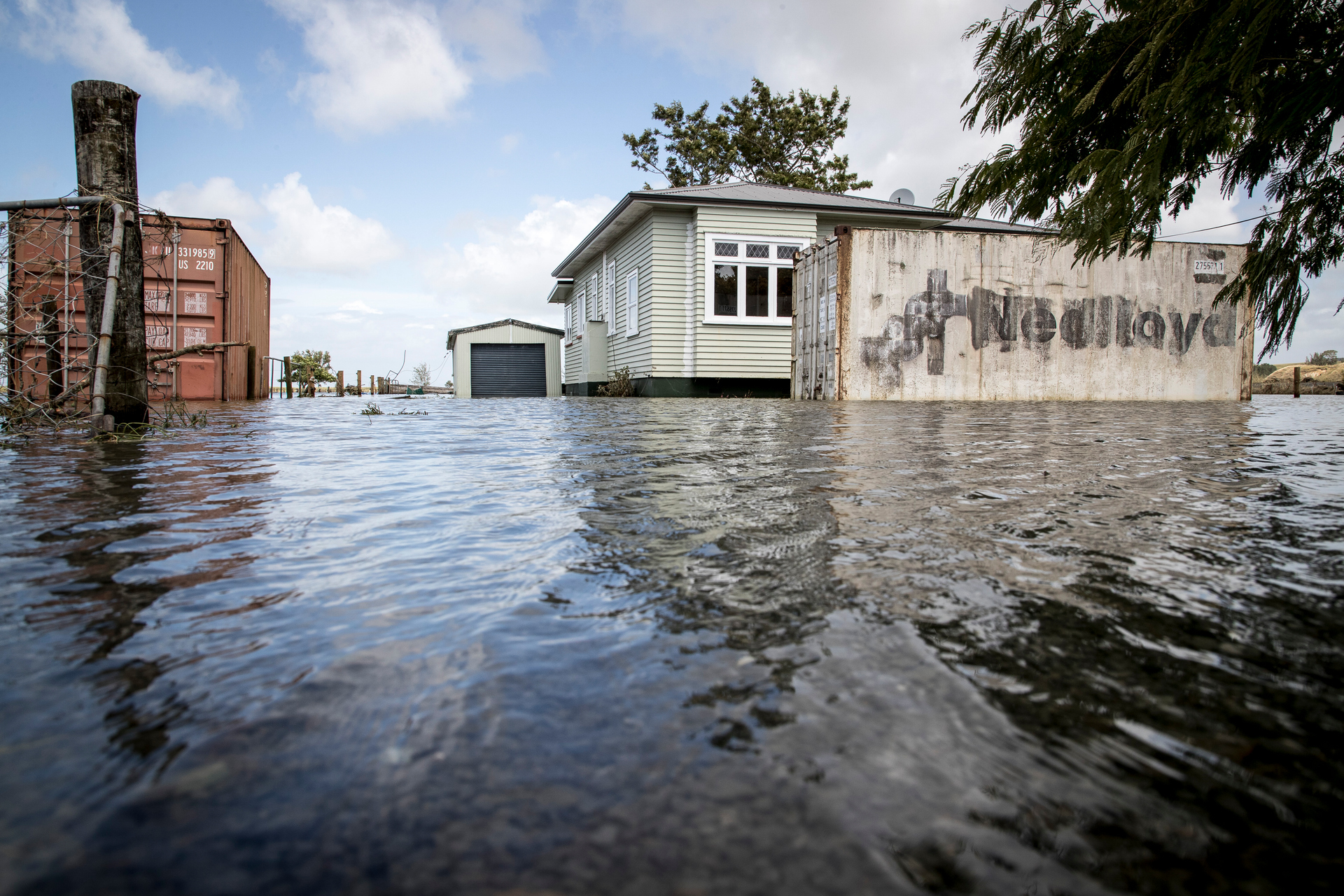 Climate change is predicted to increasingly bring more extreme weather and flooding to New Zealand this century. Photo / Michael Craig