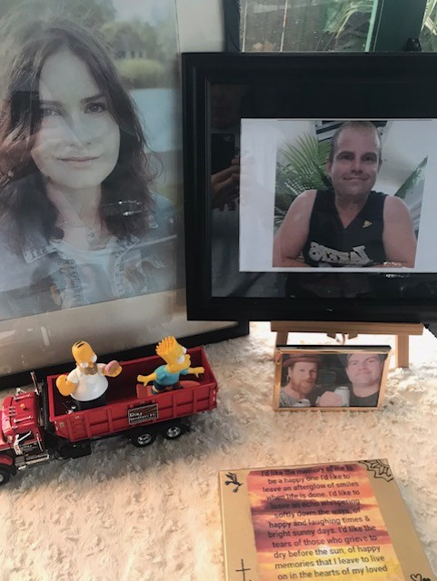 A tribute to Mia and Daniel at their father and stepmother's home.