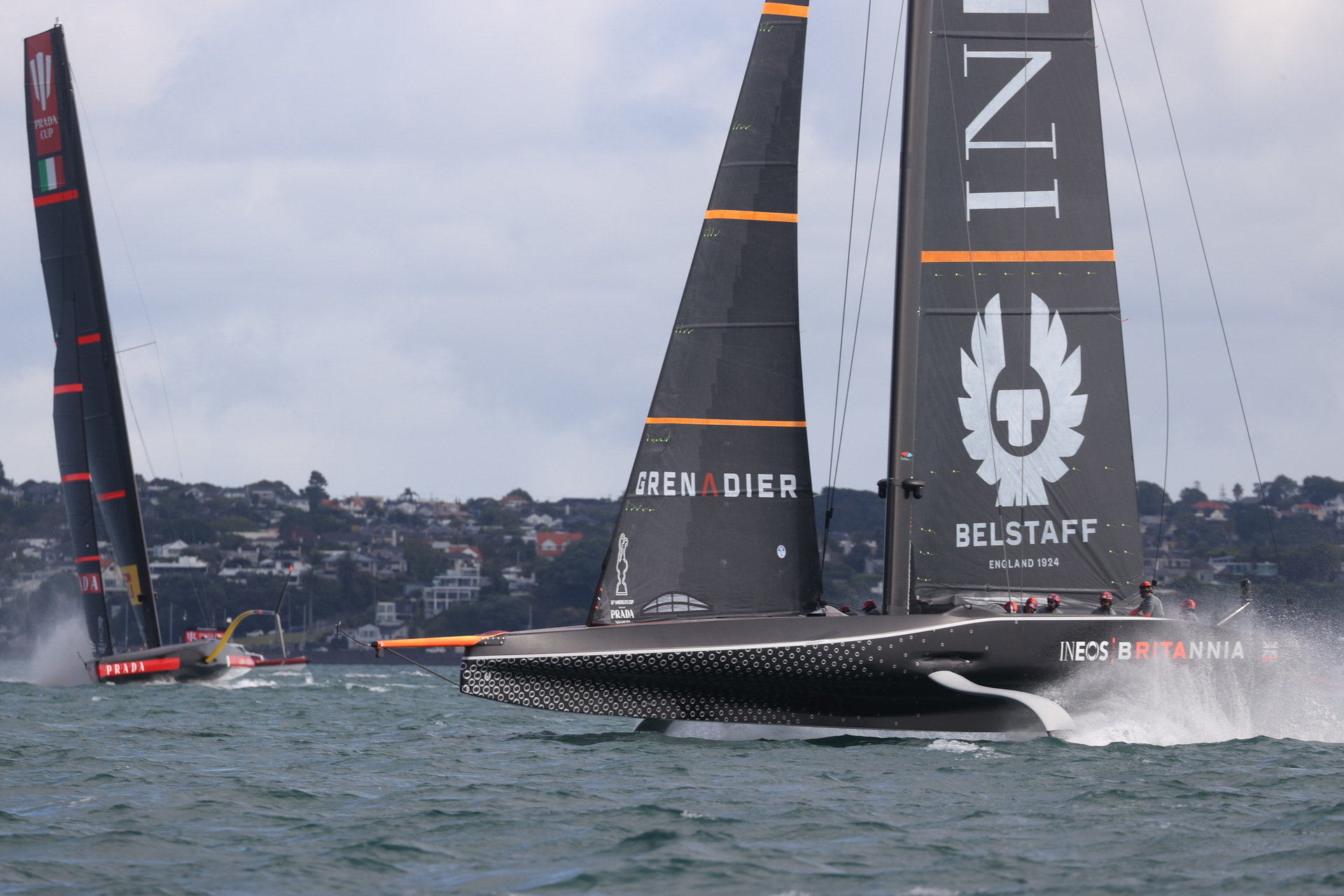 Ineos Team UK beat Luna Rossa to move into the Prada Cup final. Photo / Brett Phibbs