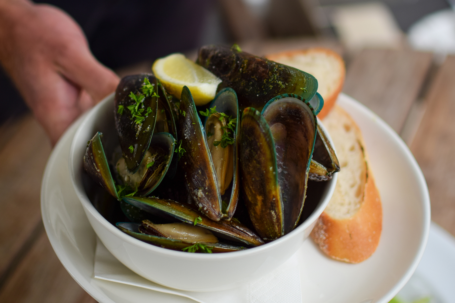 Mussels at Allan Scott Winery. Photo / Supplied