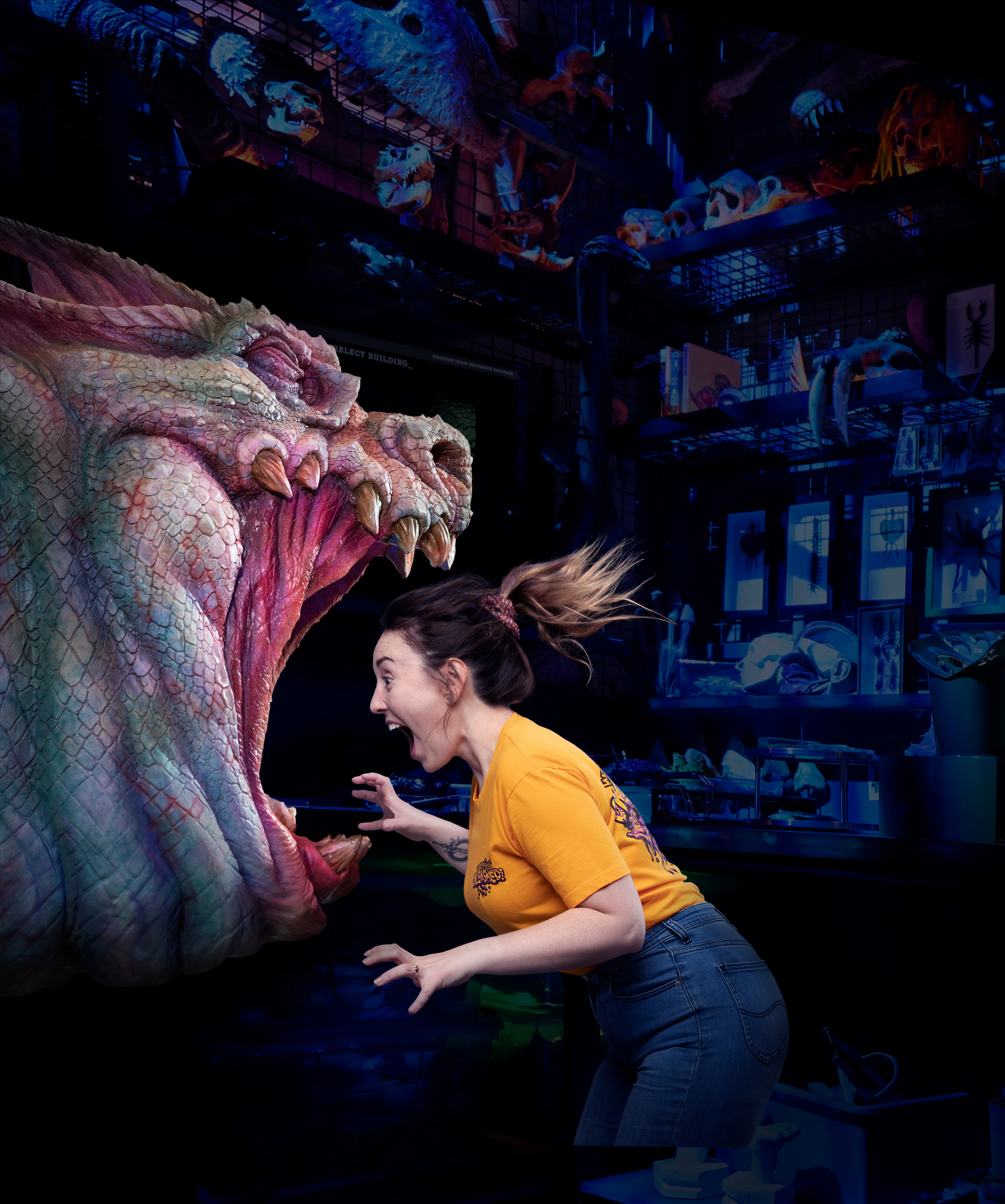 Scream through a horror film at Auckland's inner city Wētā Workshop Unleashed.