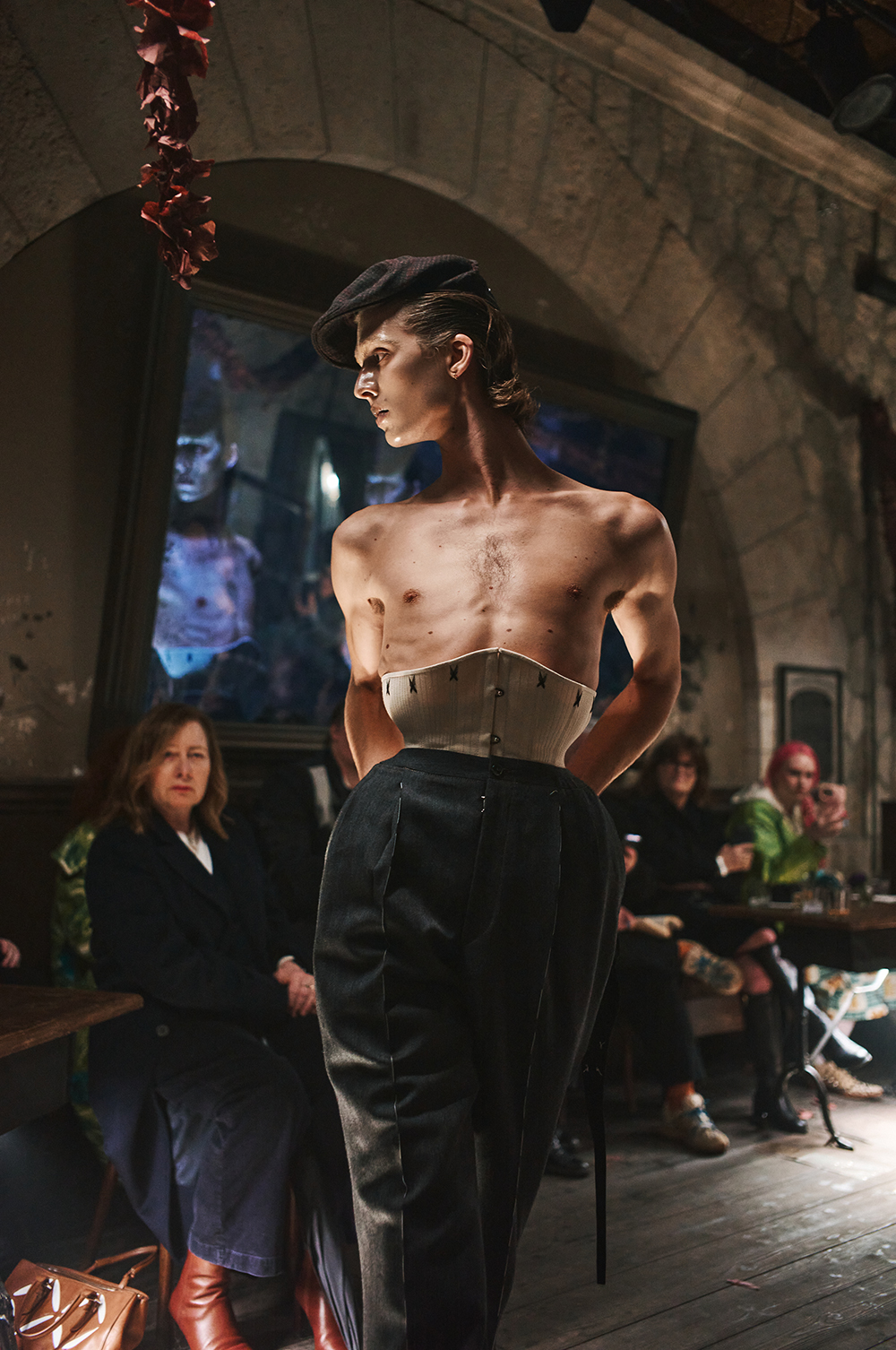 The Maison Margiela haute couture show was a fashion fantasy built on extreme corsetry in which bodies became hourglasses. Photo / Simbarashe Cha, The New York Times