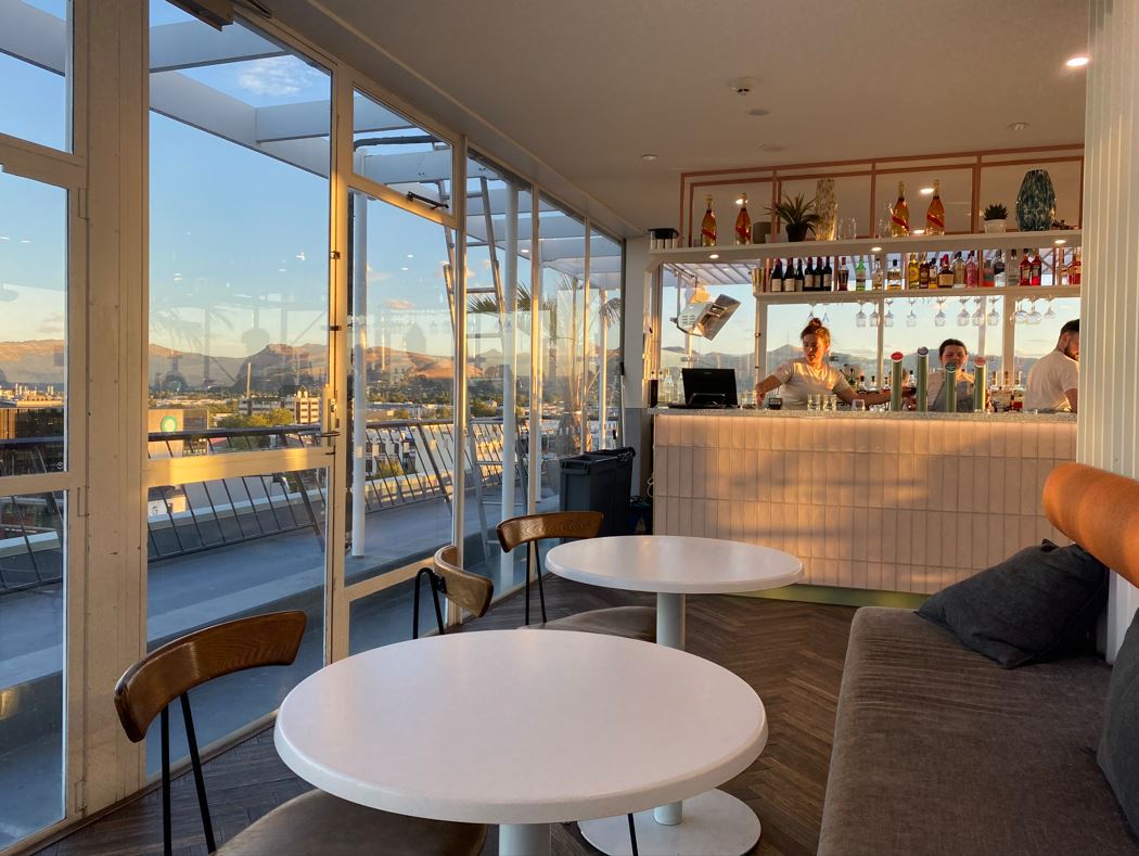 The Pink Lady rooftop bar in Christchurch. Photo / Supplied