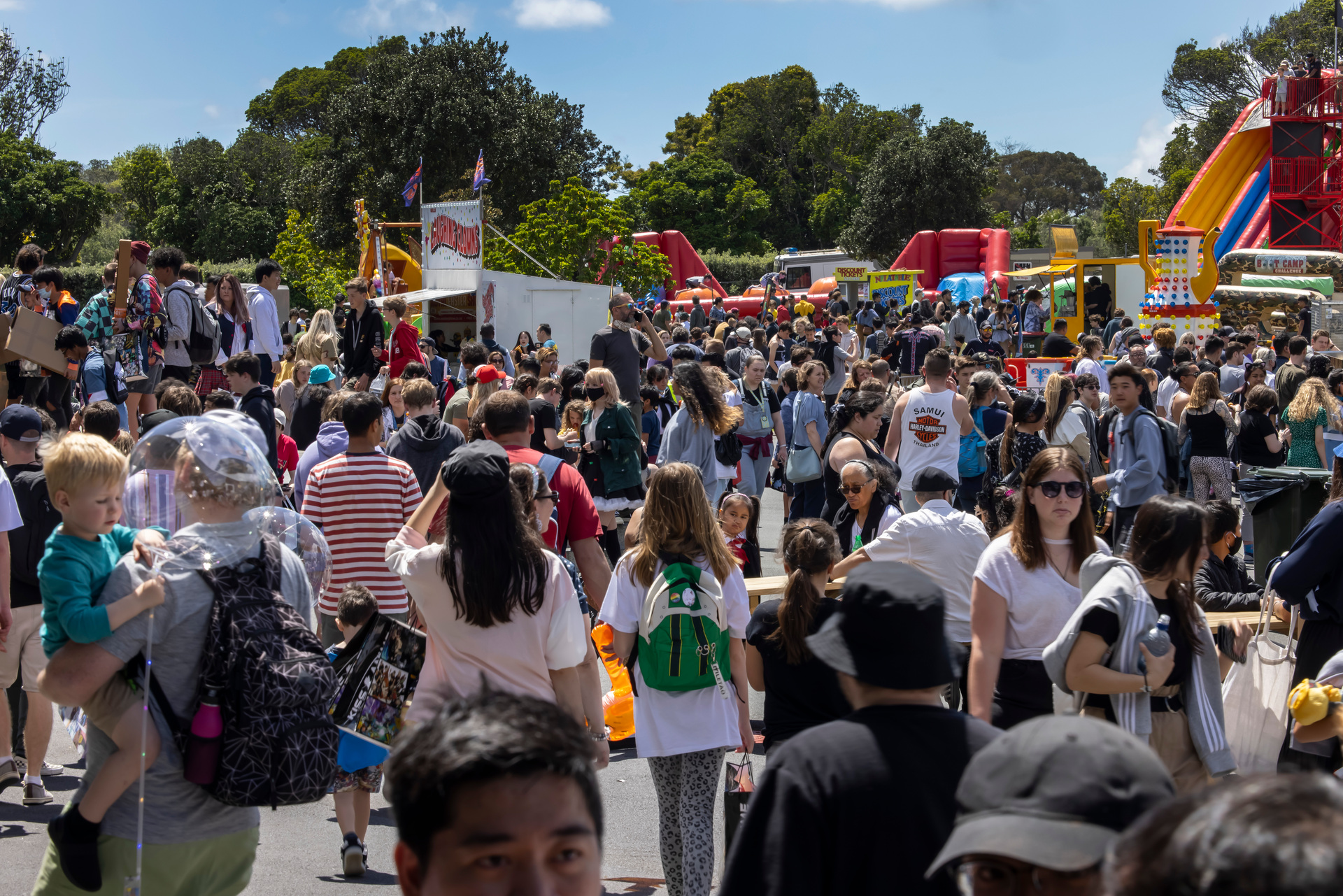 Large crowds at the Armageddon Expo 2020 in Auckland in 2020. Photo / Peter Meecham