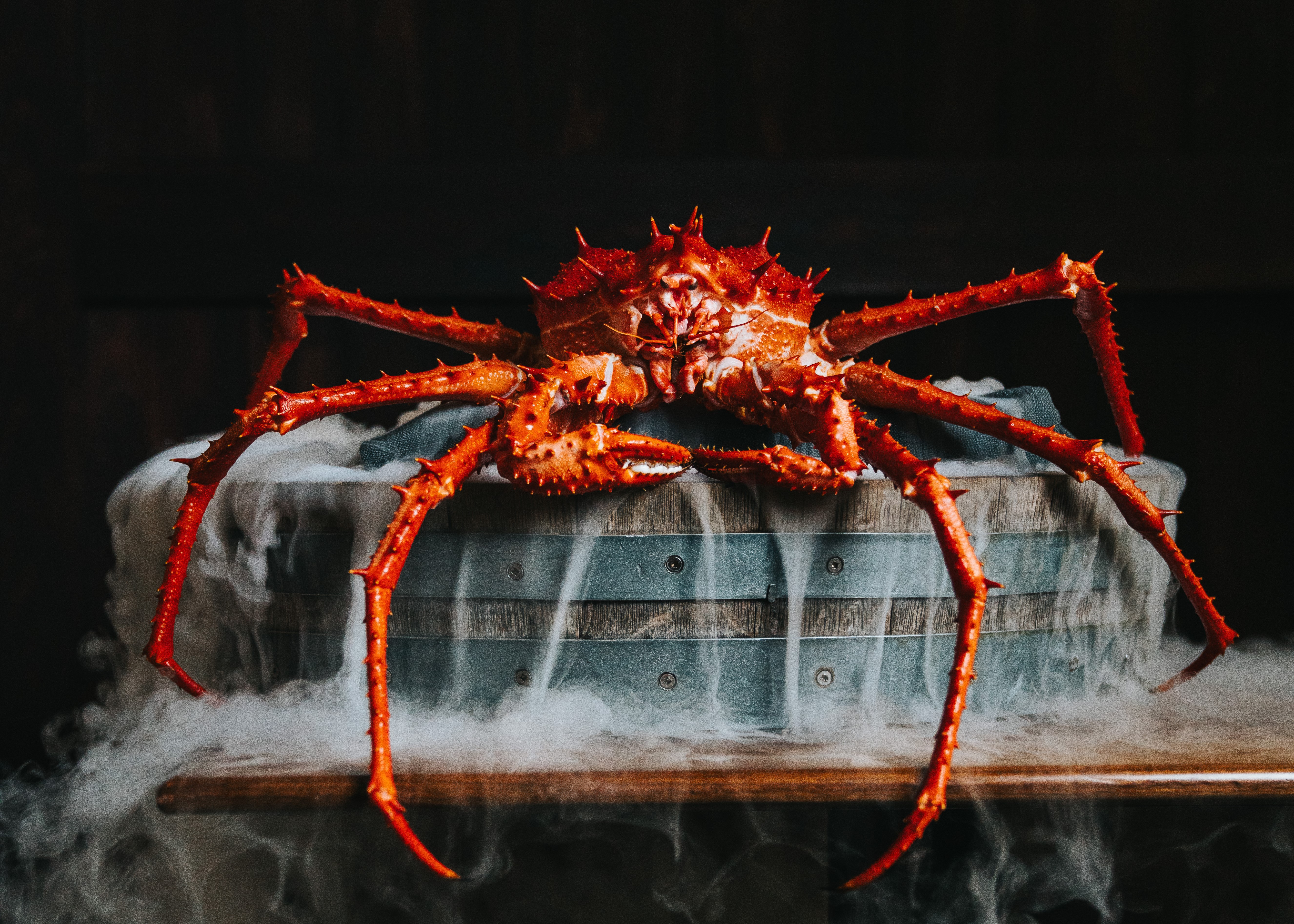 A king crab offering at Amisfield Restaurant and Cellar Door.