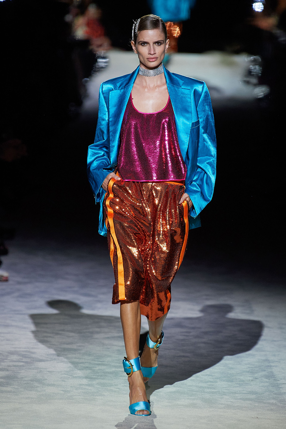 Tom Ford's spring/summer collection was a vivid display of glitz. Photo / Supplied