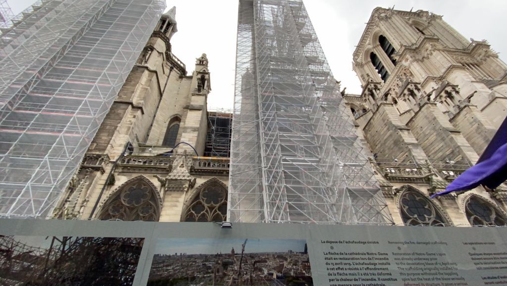 The restoration of the Notre Dame Cathedral, which was damaged by the fire in April 2019 has left the city with many difficult decisions. Photo / Getty Images