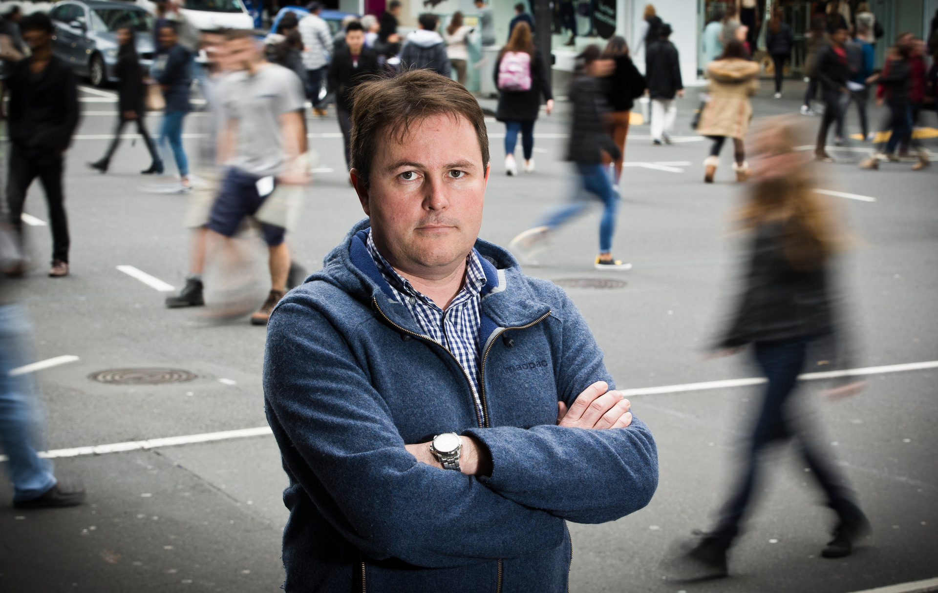 Auckland University Professor Shaun Hendy says we can only roll the Covid dice so many times before a large outbreak occurs. Photo / Greg Bowker 