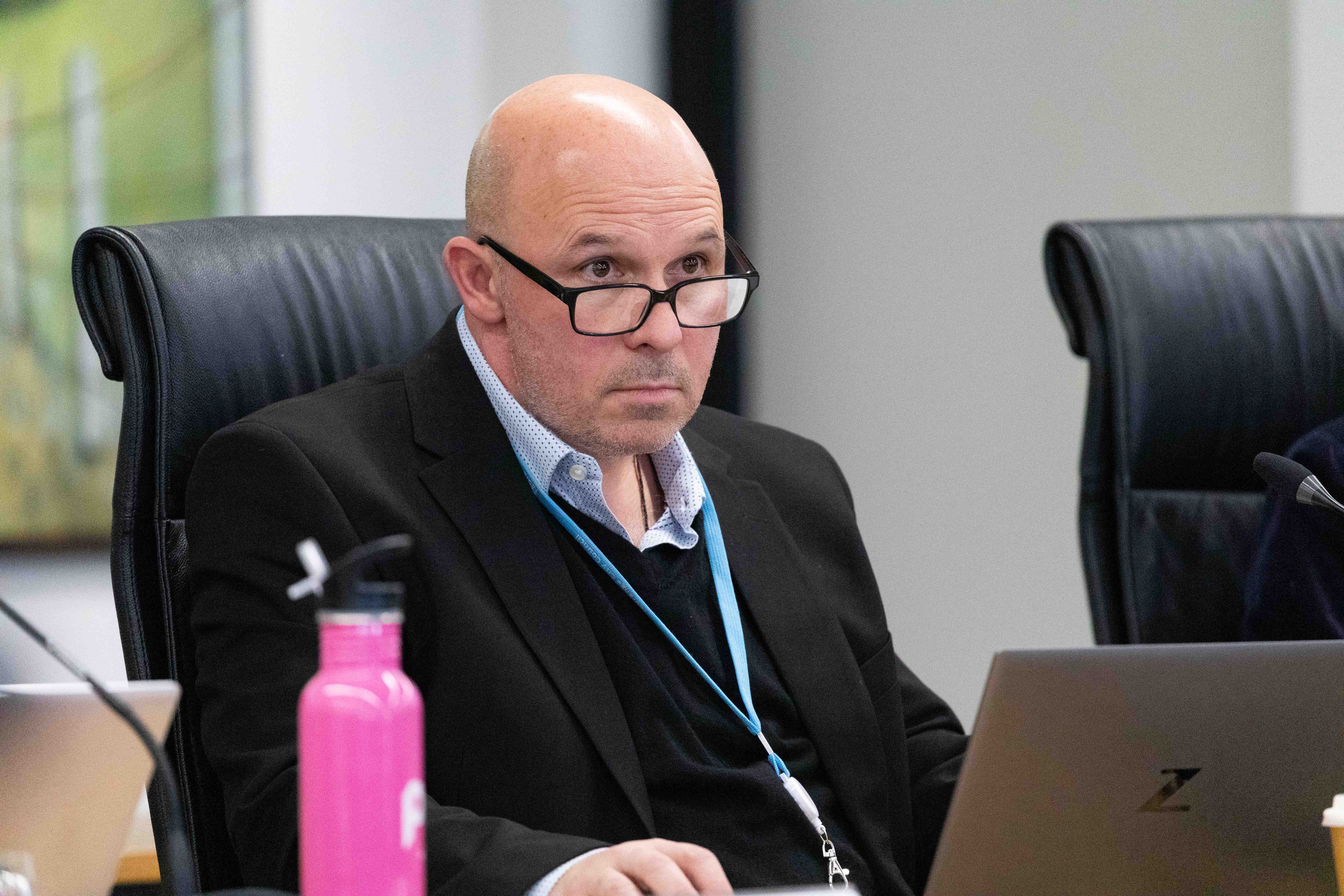 Gareth Wallis, general manager of city development and partnerships, at a Tauranga City Council meeting. Photo / Alex Cairns