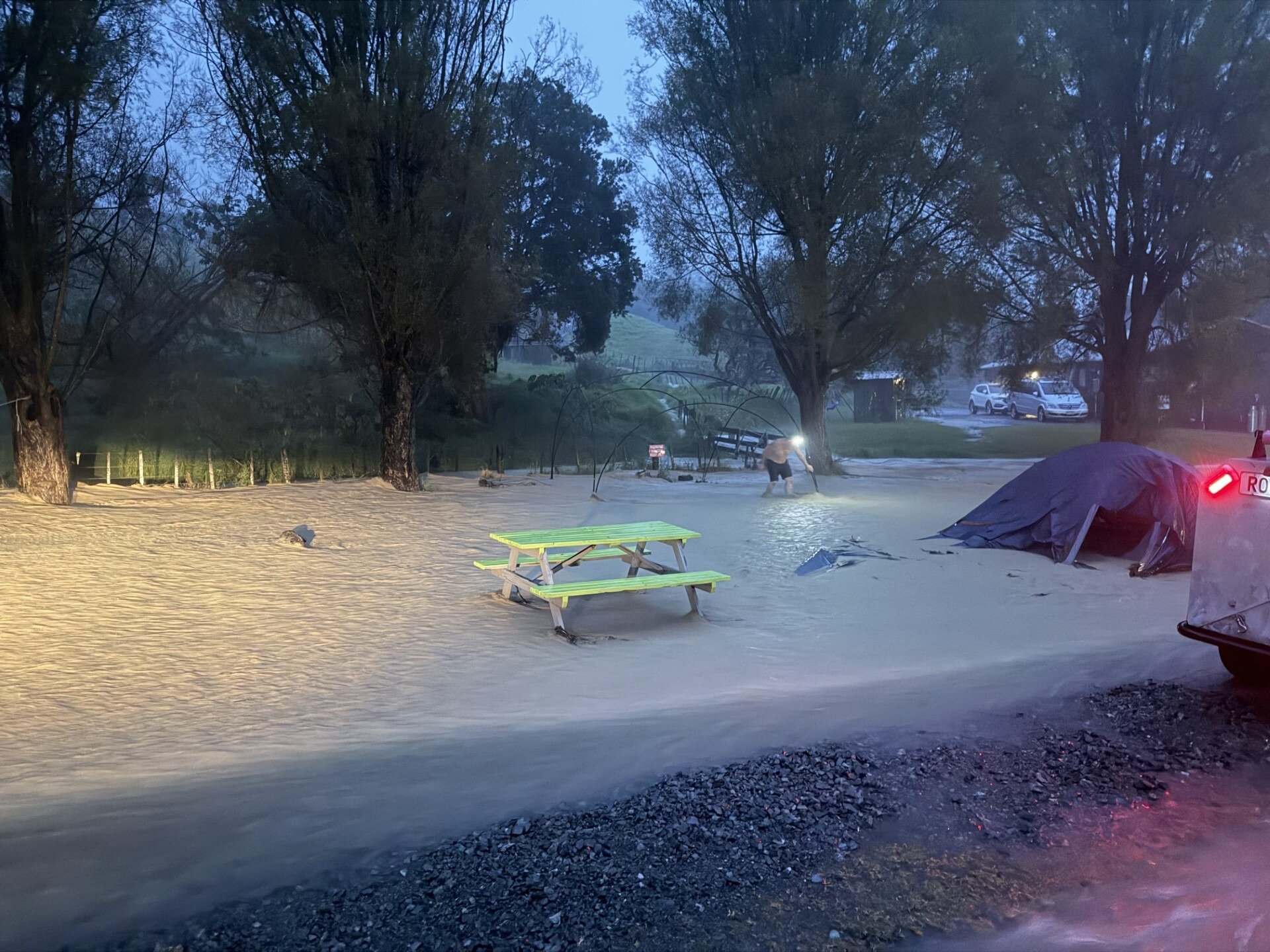 Flooding at Oakura.