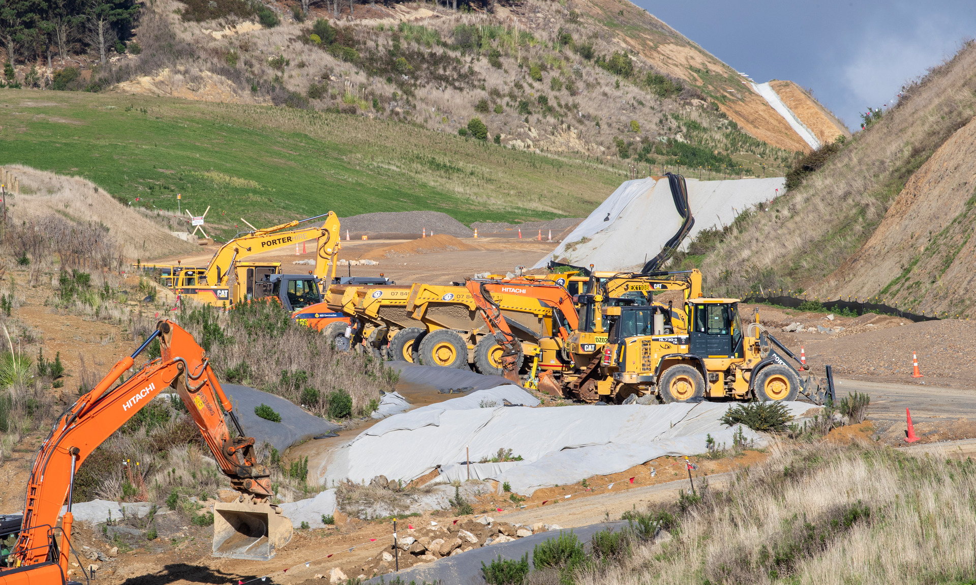 Construction on Transmission Gully has been delayed due to Covid-19. Photo / Mark Mitchell. 