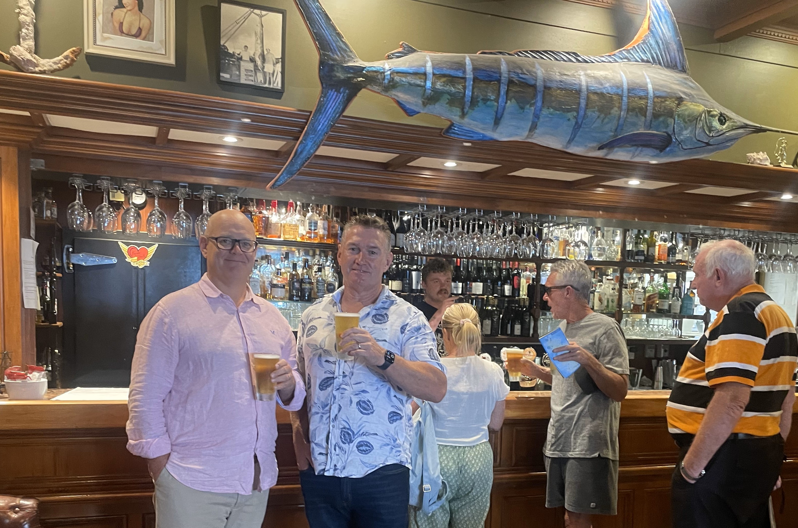 The Duke of Marlborough co-owners Riki Kinnaird and Anton Haagh are encouraging visitors to relax, with a free McLeods beer for anyone staying at The Duke who has been stress out by the Brynderwyns closure.