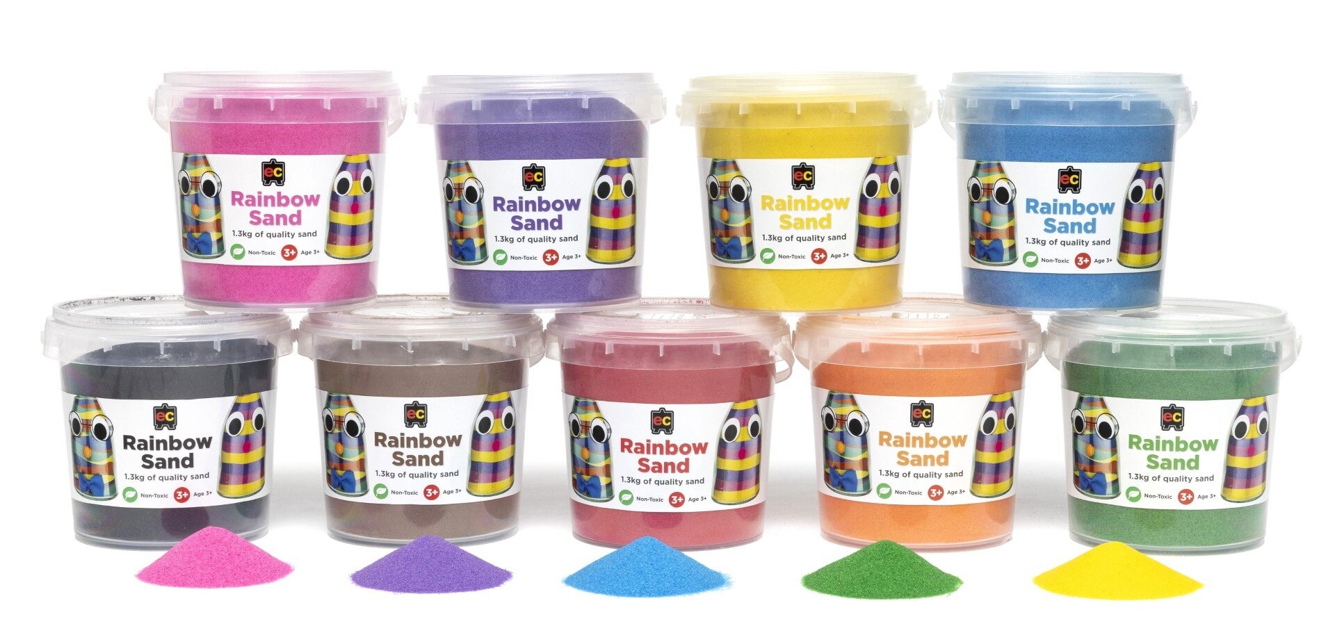 Rainbow sand from Educational Colours. Photo / Supplied
