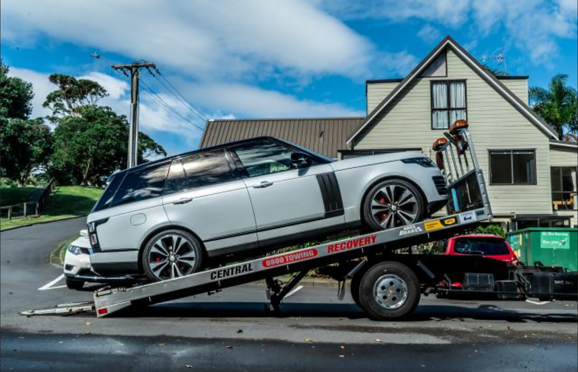 One of the Range Rovers seized in Operation Nova. Photo / Police