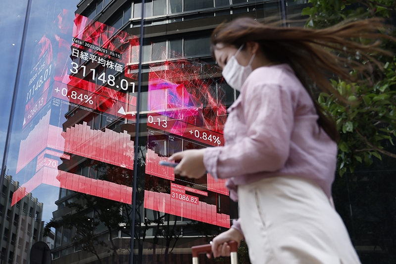 The Nikkei 225 index had its worst day in 37 years. Photo / Getty Images, File