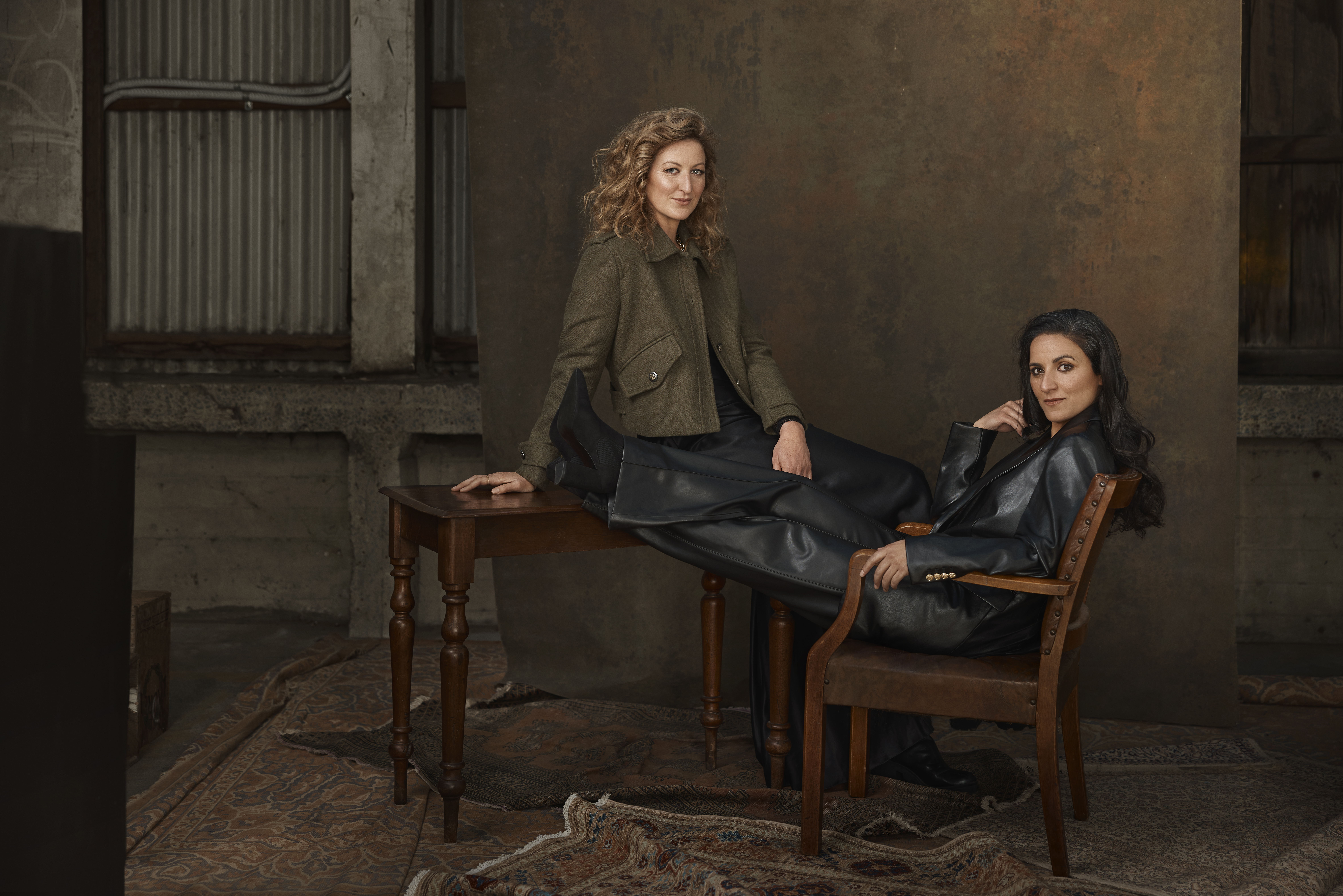 Kate Box and Madeleine Sami star in Prime Video's new comedy-crime series, 'Deadloch'. Photo / Prime Video