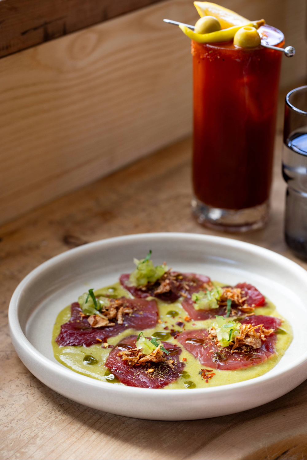 San Ray's superbly savoury crudo with flavours somewhere between Mexico and Southeast Asia. Photo / Babiche Martens