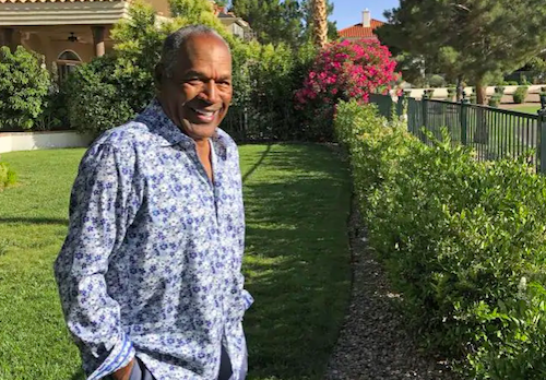 O.J. Simpson, pictured in the garden of his Las Vegas home, says he wants to move on from the past. Photo / AP