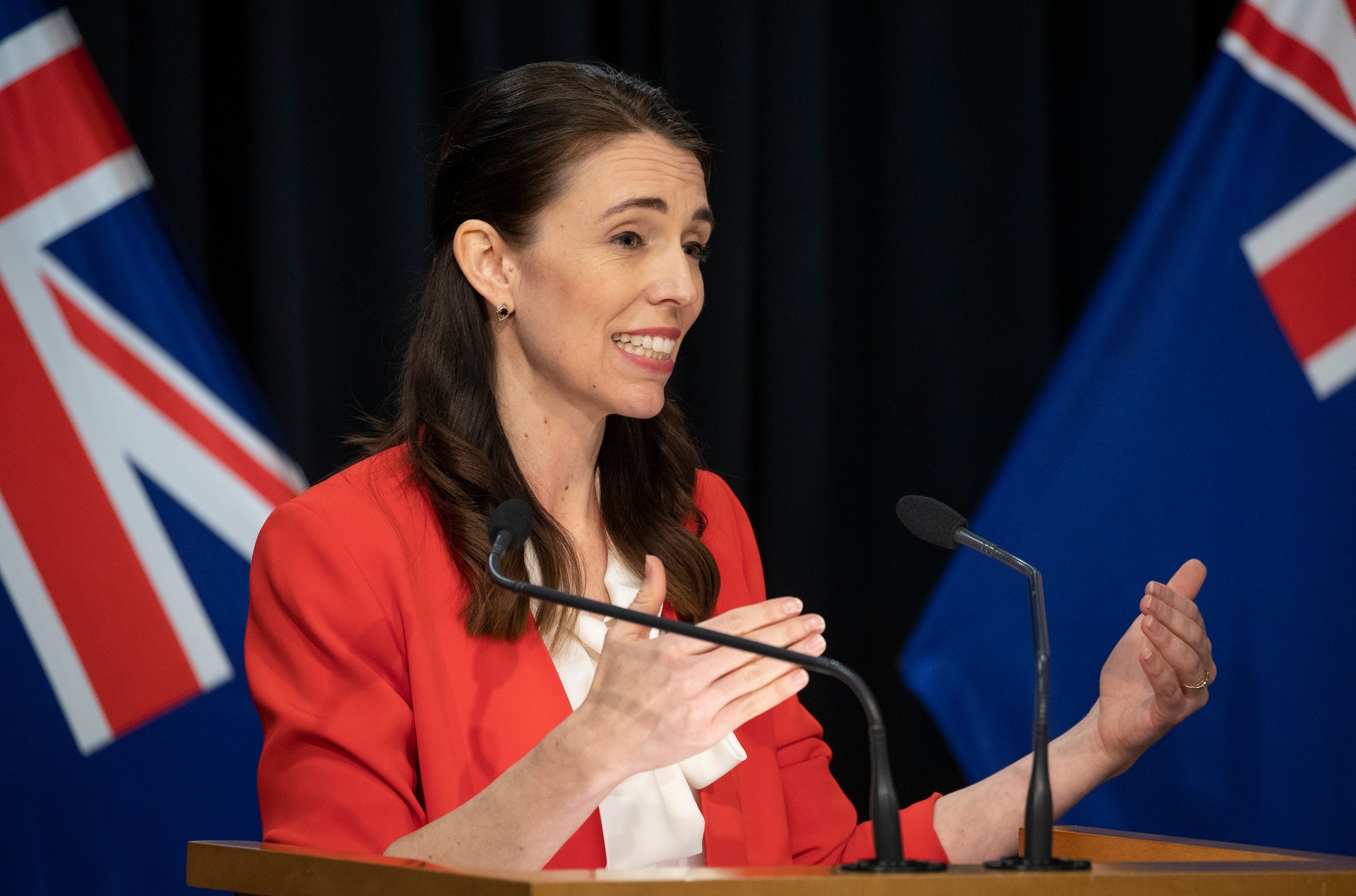 Prime Minister Jacinda Ardern and other Government officials made statements during lockdown that implied Kiwis were legally obliged to stay home and in their bubbles. Photo / Mark Mitchell