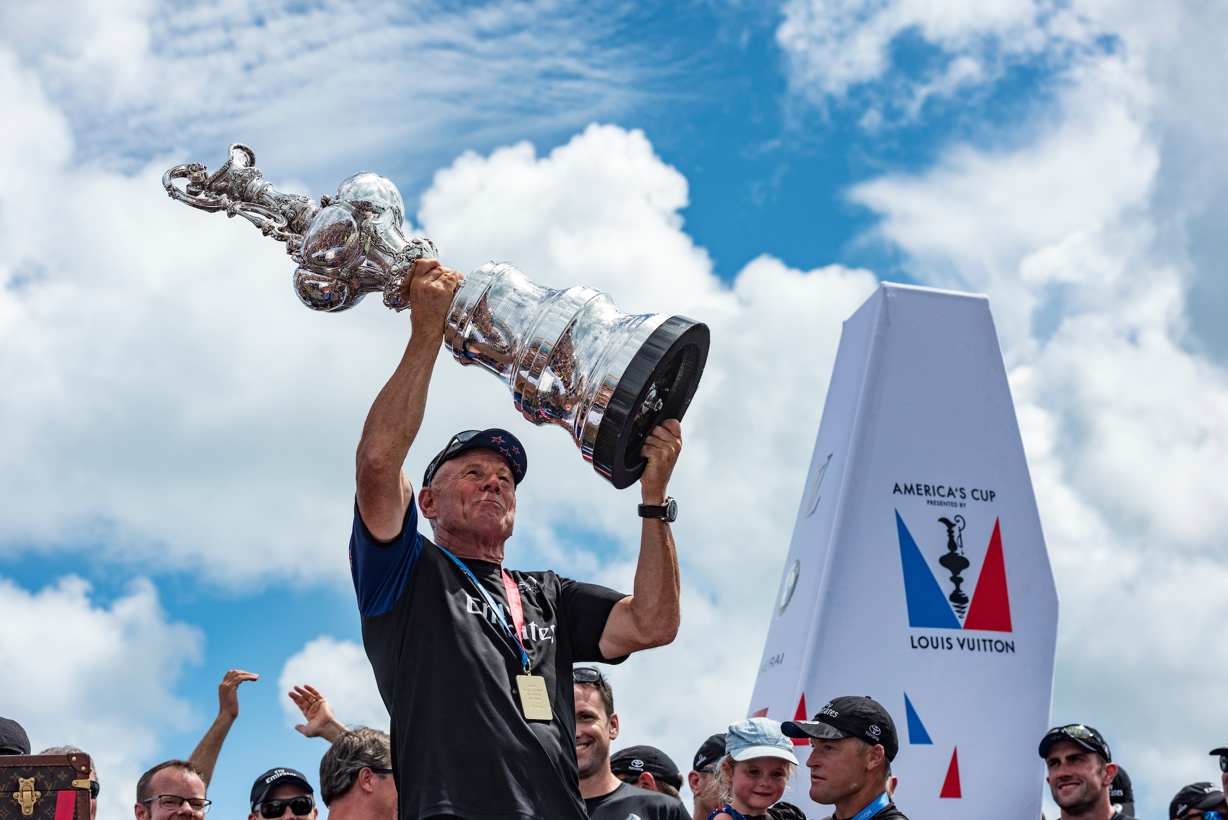 Team New Zealand chief Grant Dalton with the America's Cup in 2021. Photo / Chris Cameron 