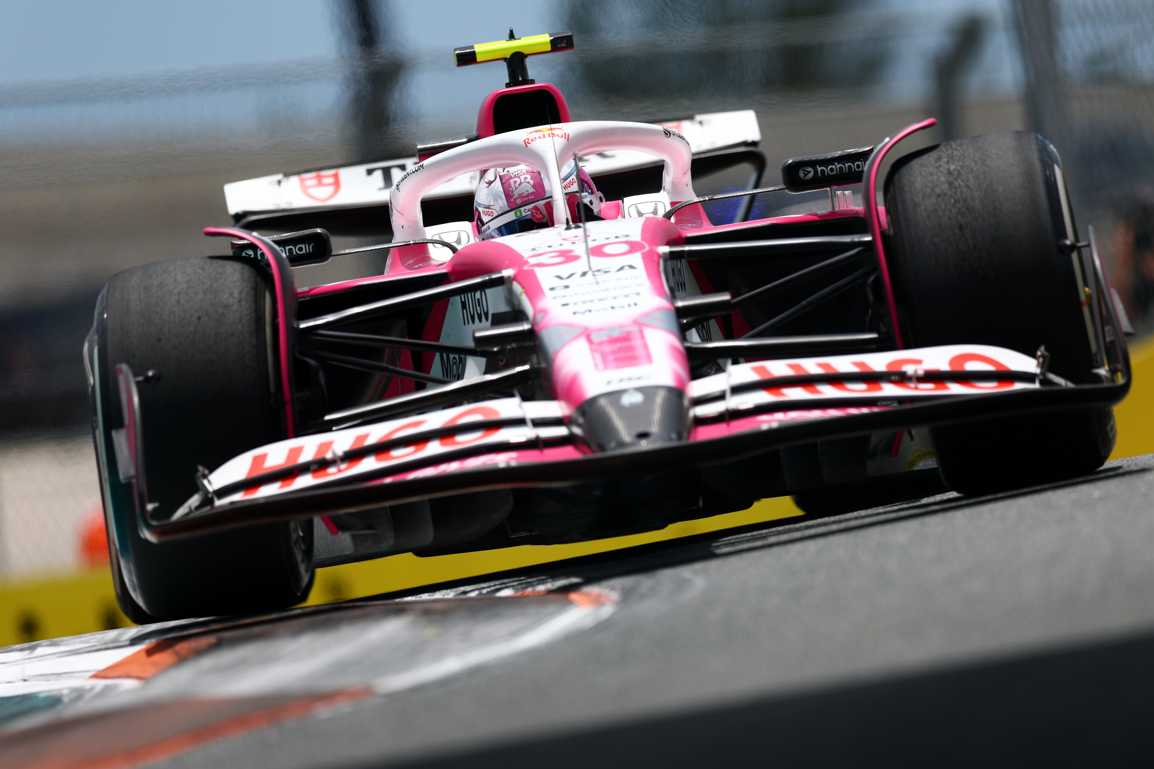 Liam Lawson at the Miami Grand Prix. Photo / Red Bull