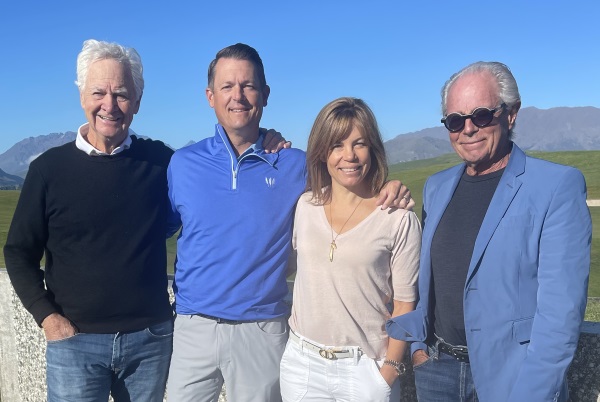 Ric Kayne and business partner Jim Rohrstaff alongside Emma Hill and Sir Michael Hill.
