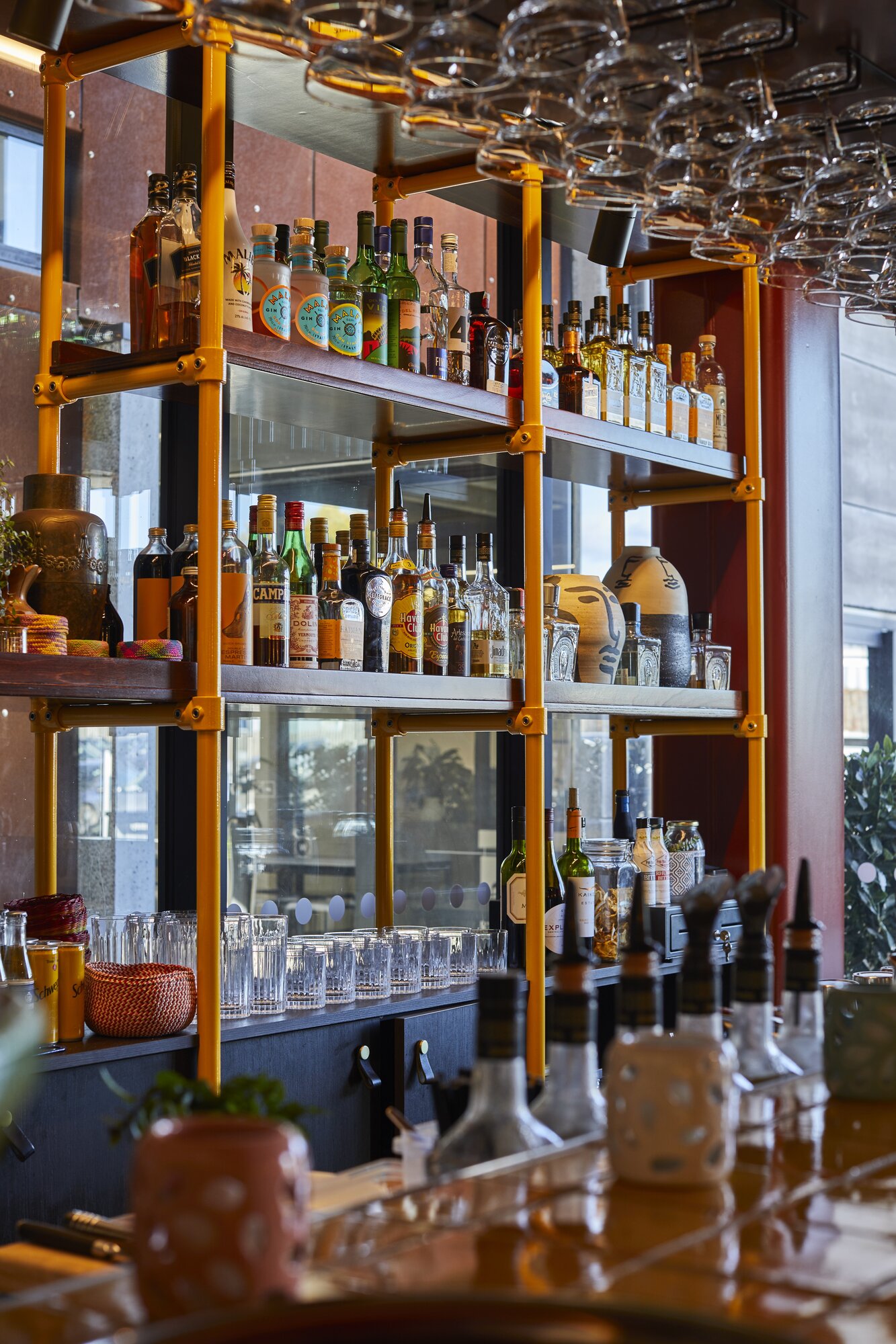 The stock at Mijita's bar. 
