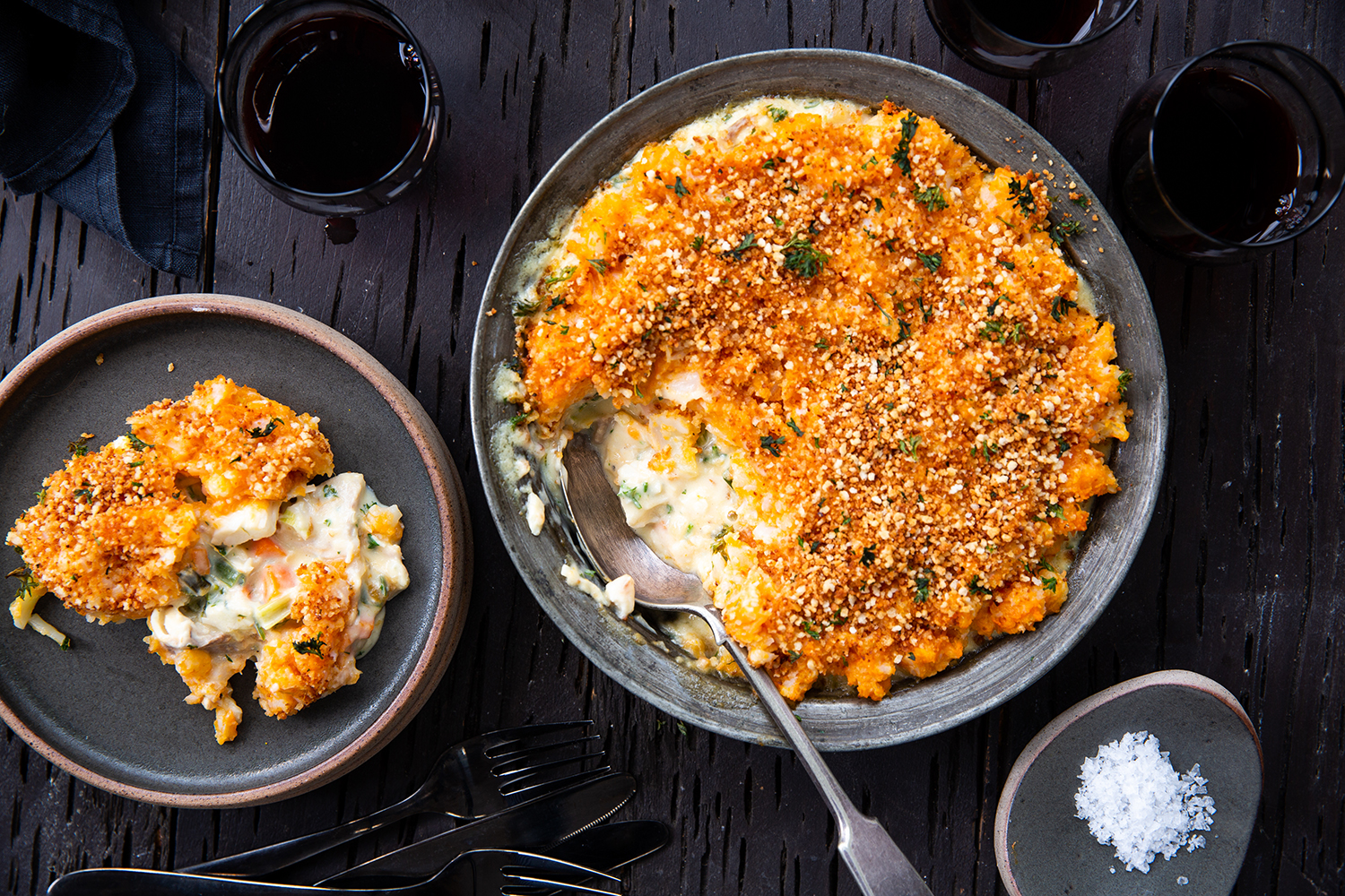 Serve this pie on its own or with a side salad. Photo / Babiche Martens