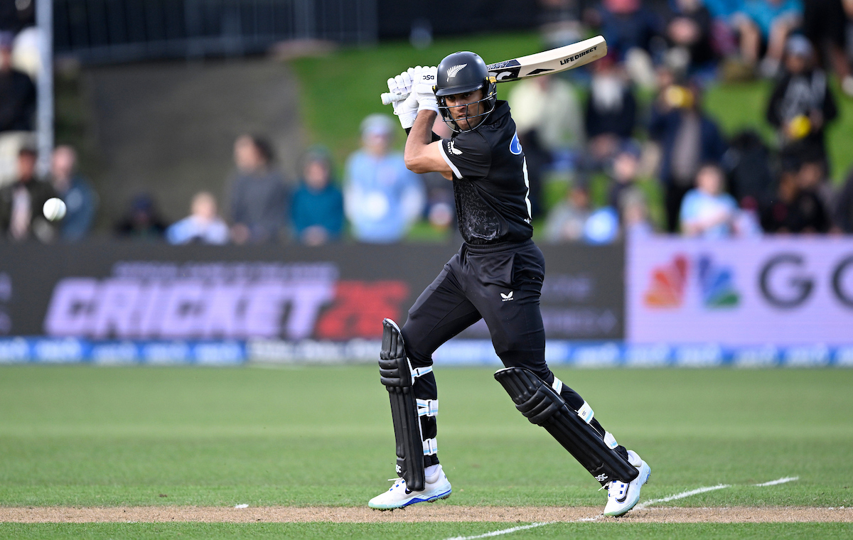 Black Caps batter Rachin Ravindra against England. Photo / Photosport
