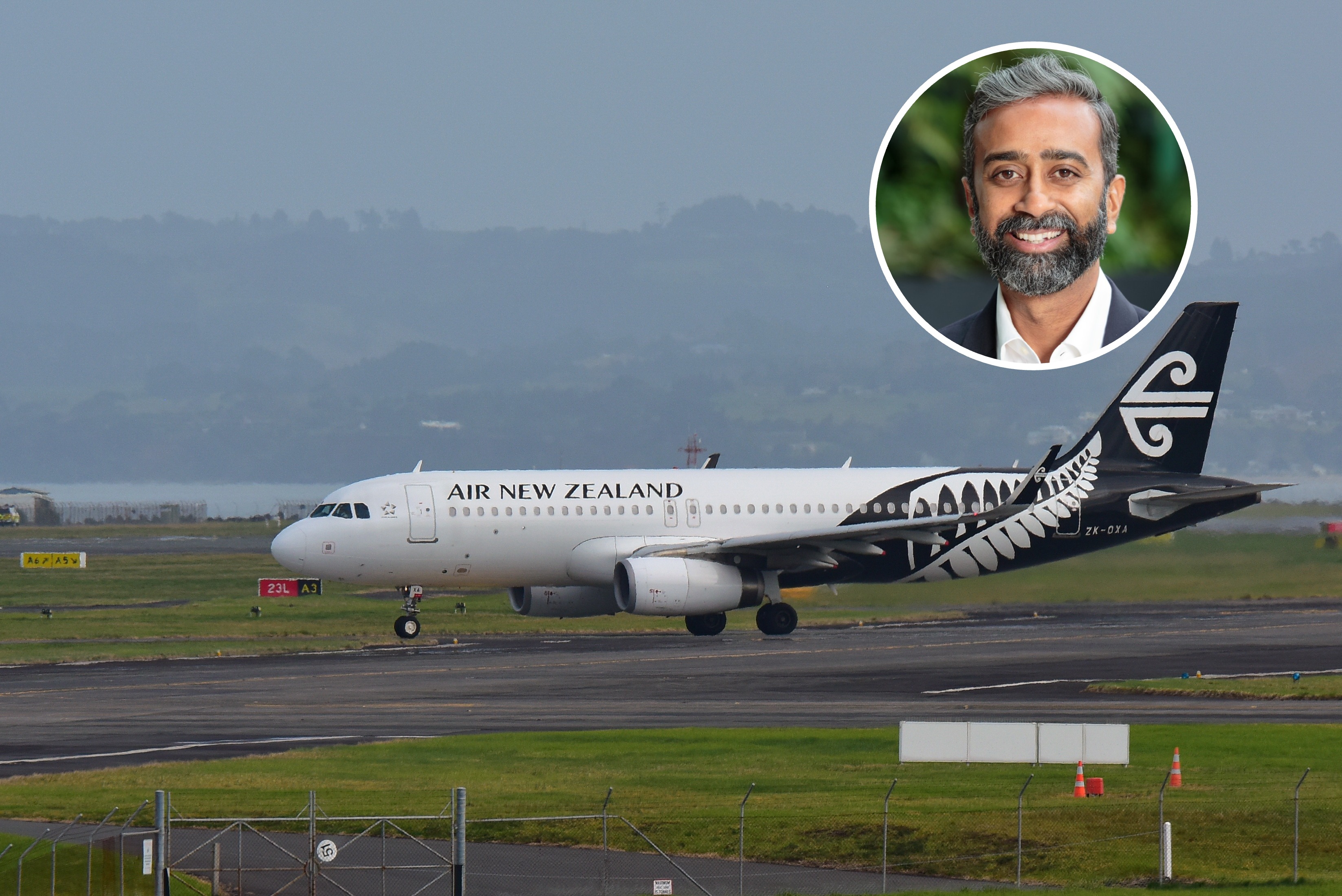 Air NZ chief digital officer Nikhil Ravishankar. Montage / Cole Slawson