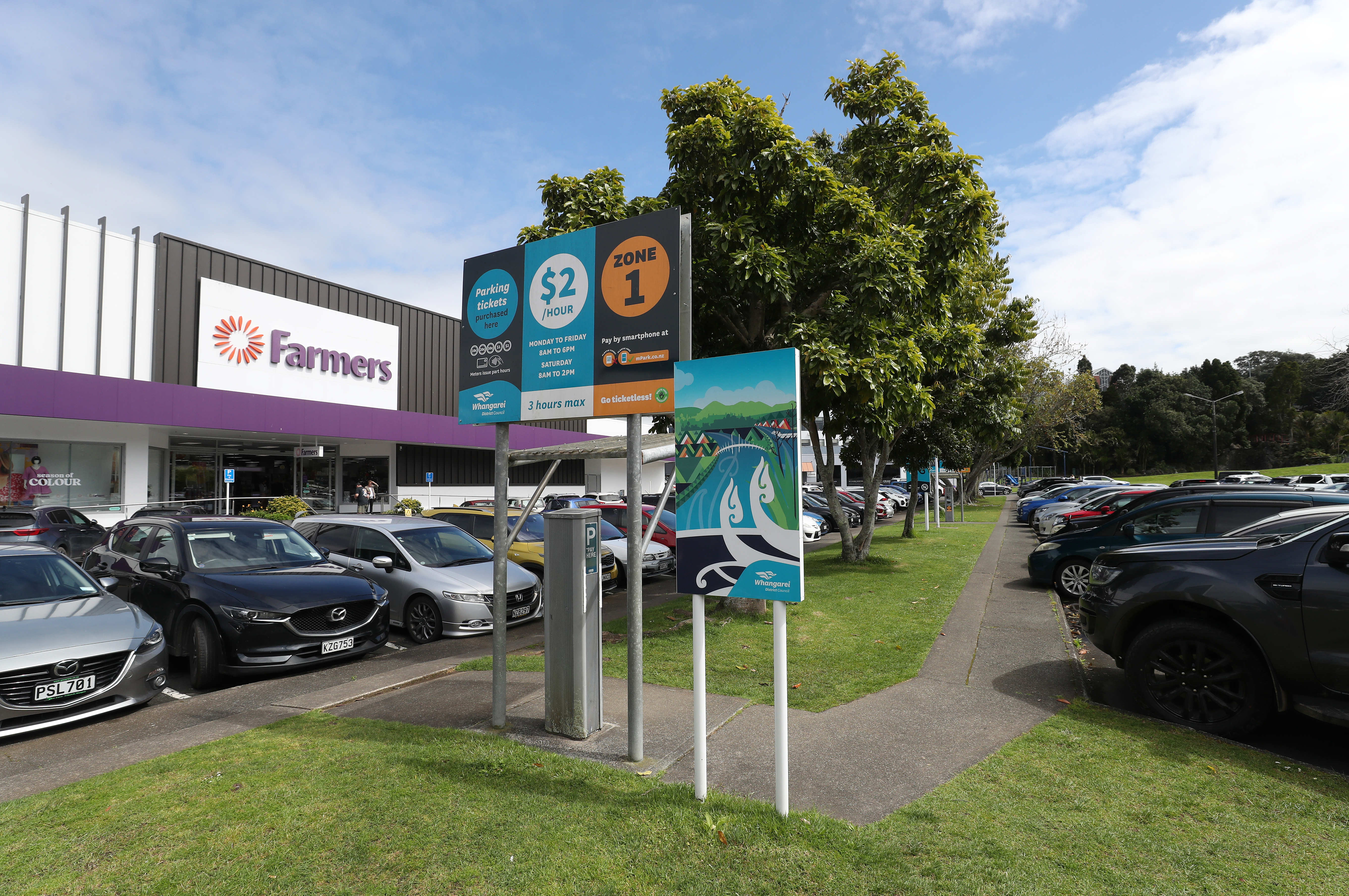 Car parks in Whangārei city centre's Laurie Hall car parking area are in demand. Photo / Michael Cunningham