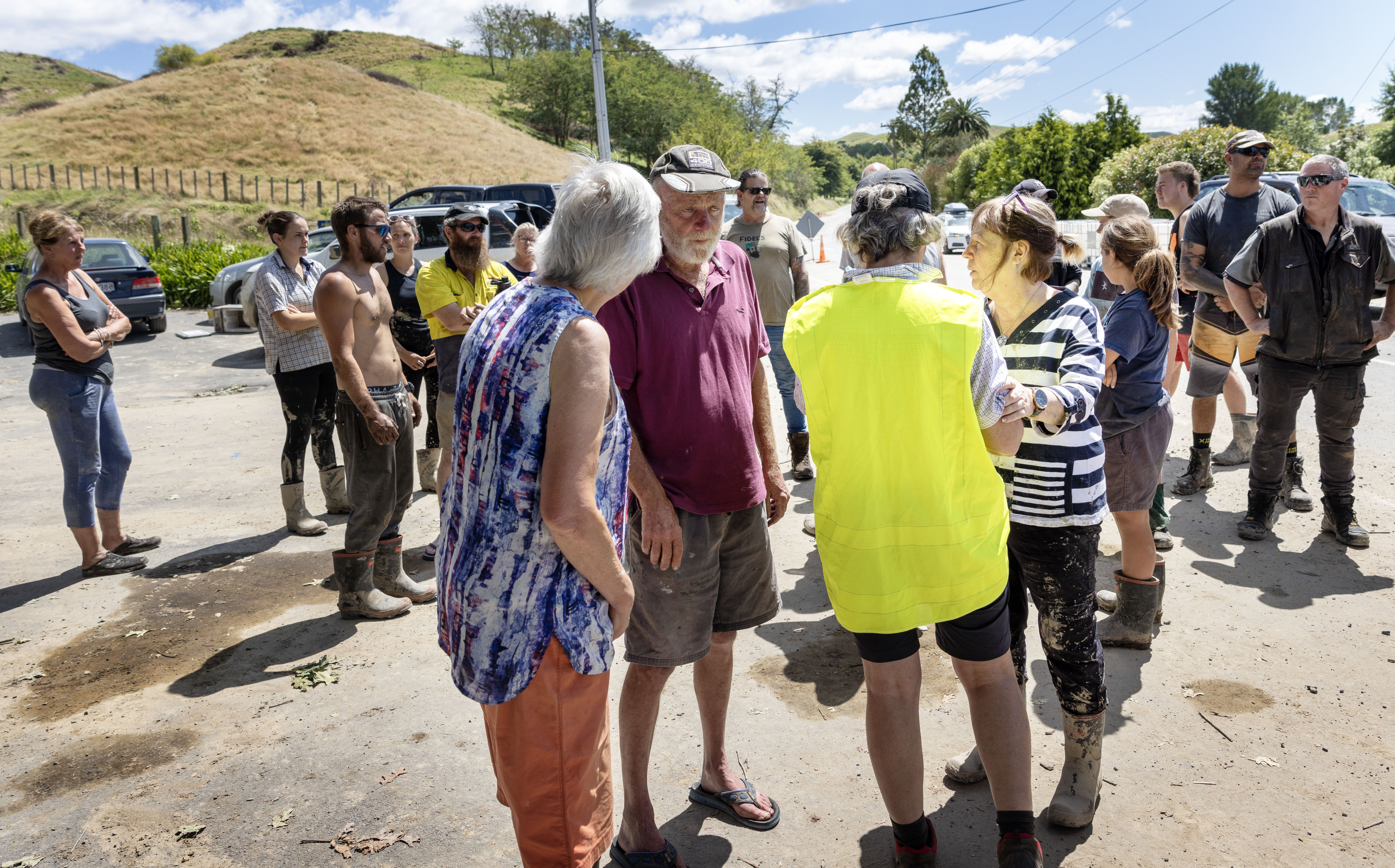 Puketapu residents discuss security options at a community meeting this afternoon. Photo / Mike Scott