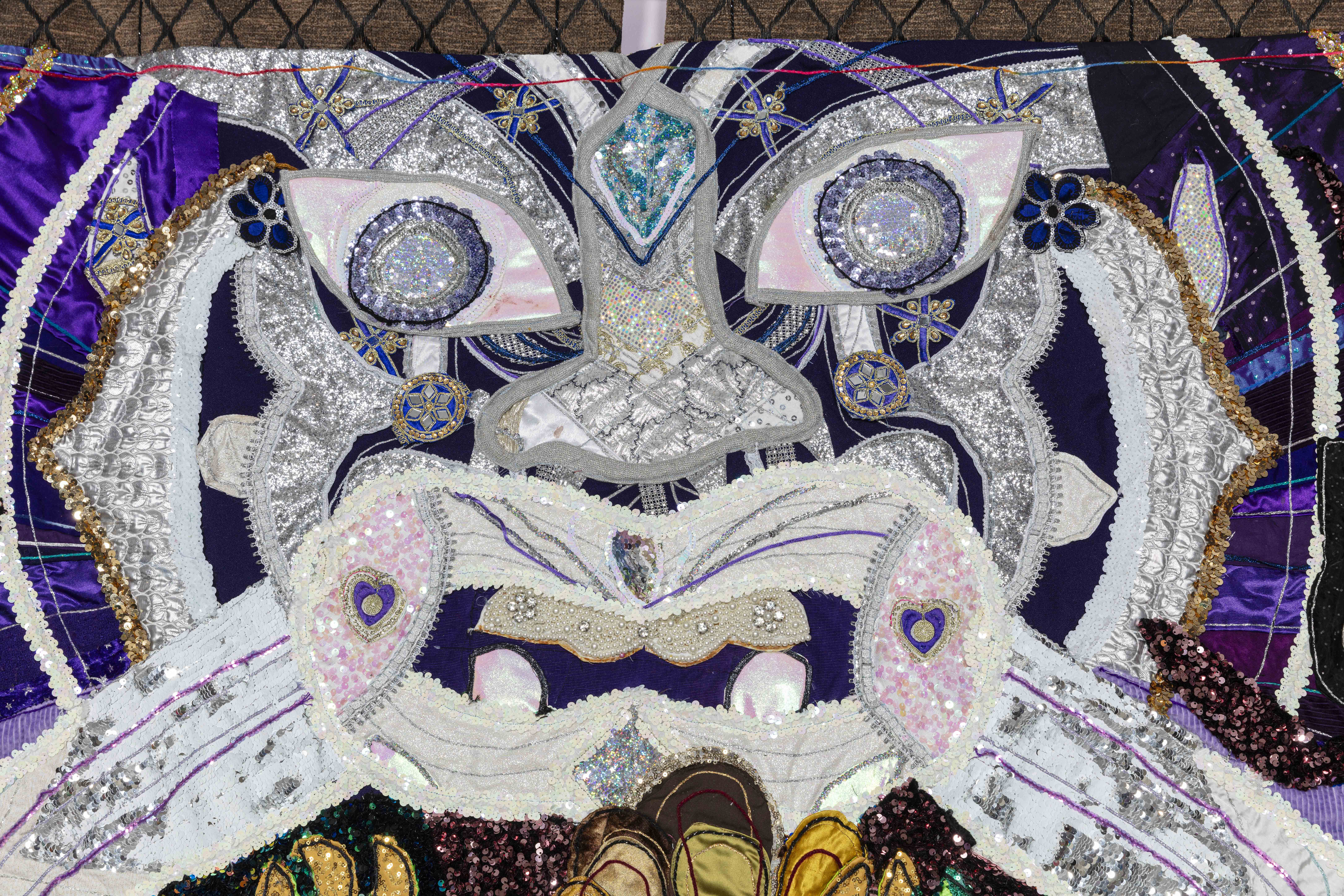 Maungarongo Te Kawa's Celestial Stargate for Invisible People, 2024 (detail). Photo / Jemma Mitchell