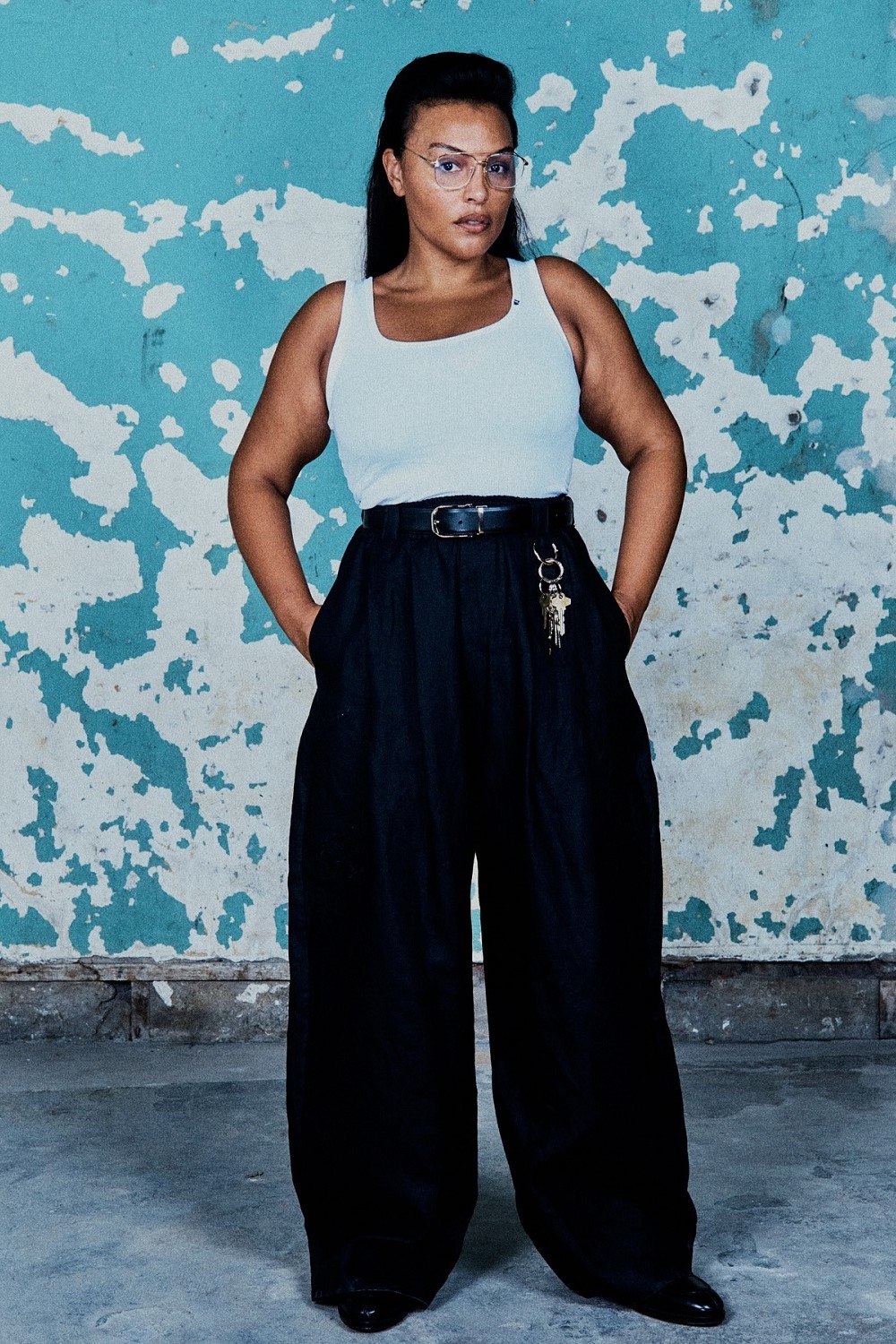 Paloma Elsesser wears Willy Chavarria 
spring-summer 2025. Photo / Diego Bendezu, @willychavarrianewyork