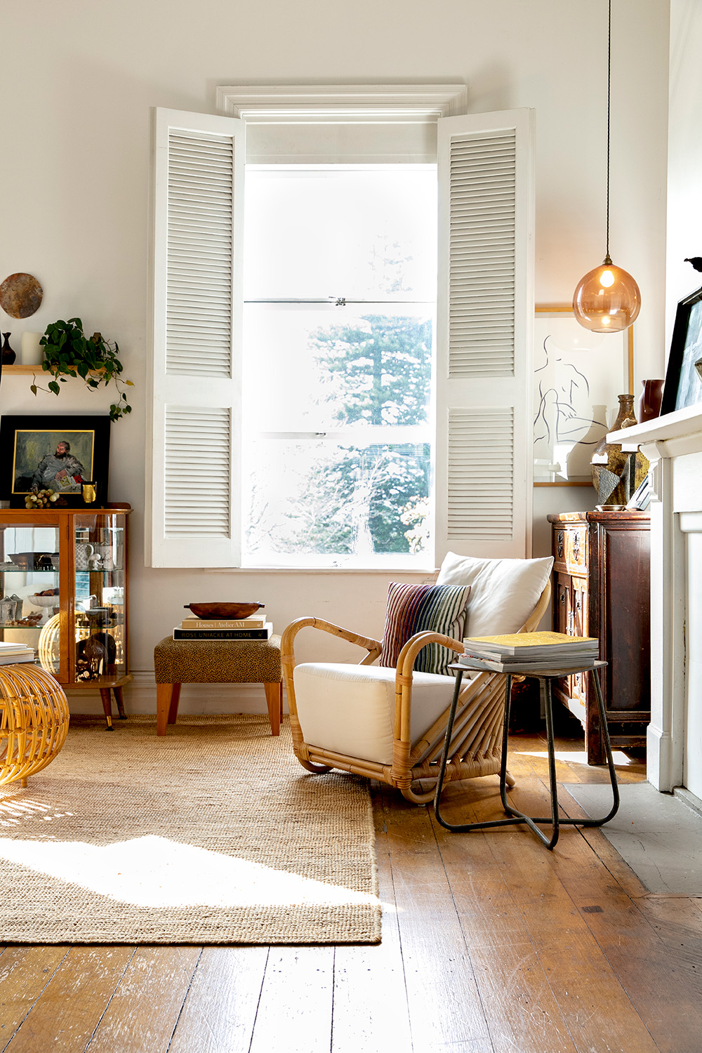 June, 2022 — Ali McIntosh’s Ponsonby apartment has layers of art and mementos. Photo / Babiche Martens