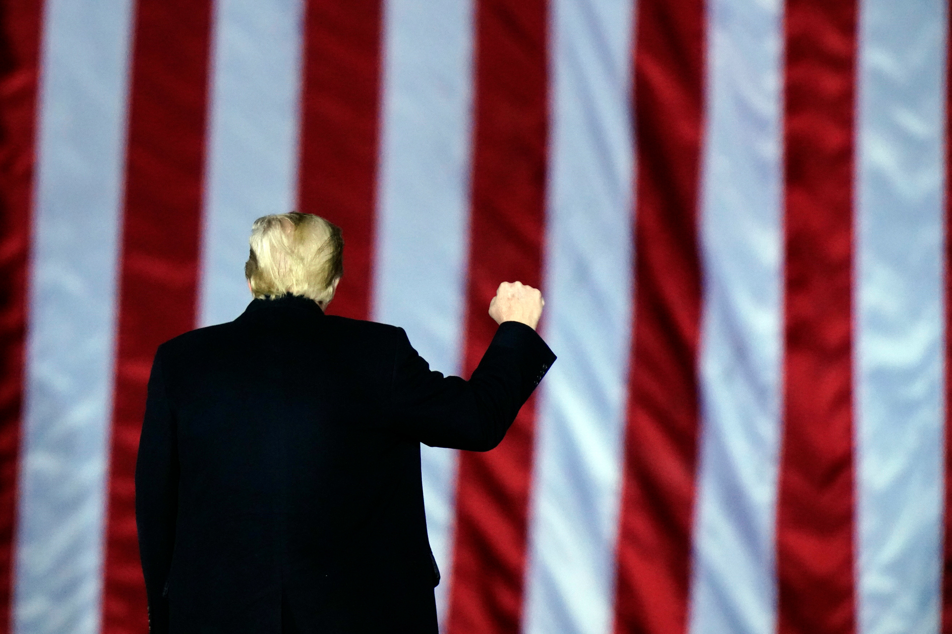 President Donald Trump during a campaign rally. Photo / AP