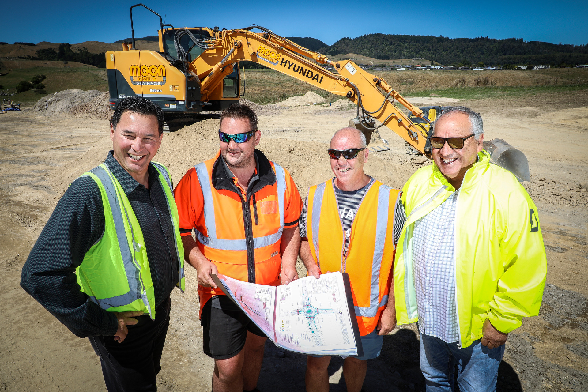 Ngāti Whakaue Tribal Lands general manager Ray Morrison (left) at the Wharenui Rise development. Photo / File