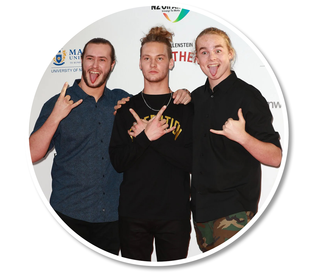 Alien Weaponry arriving at the 2018 New Zealand Music Awards. Photo / Norrie Montgomery