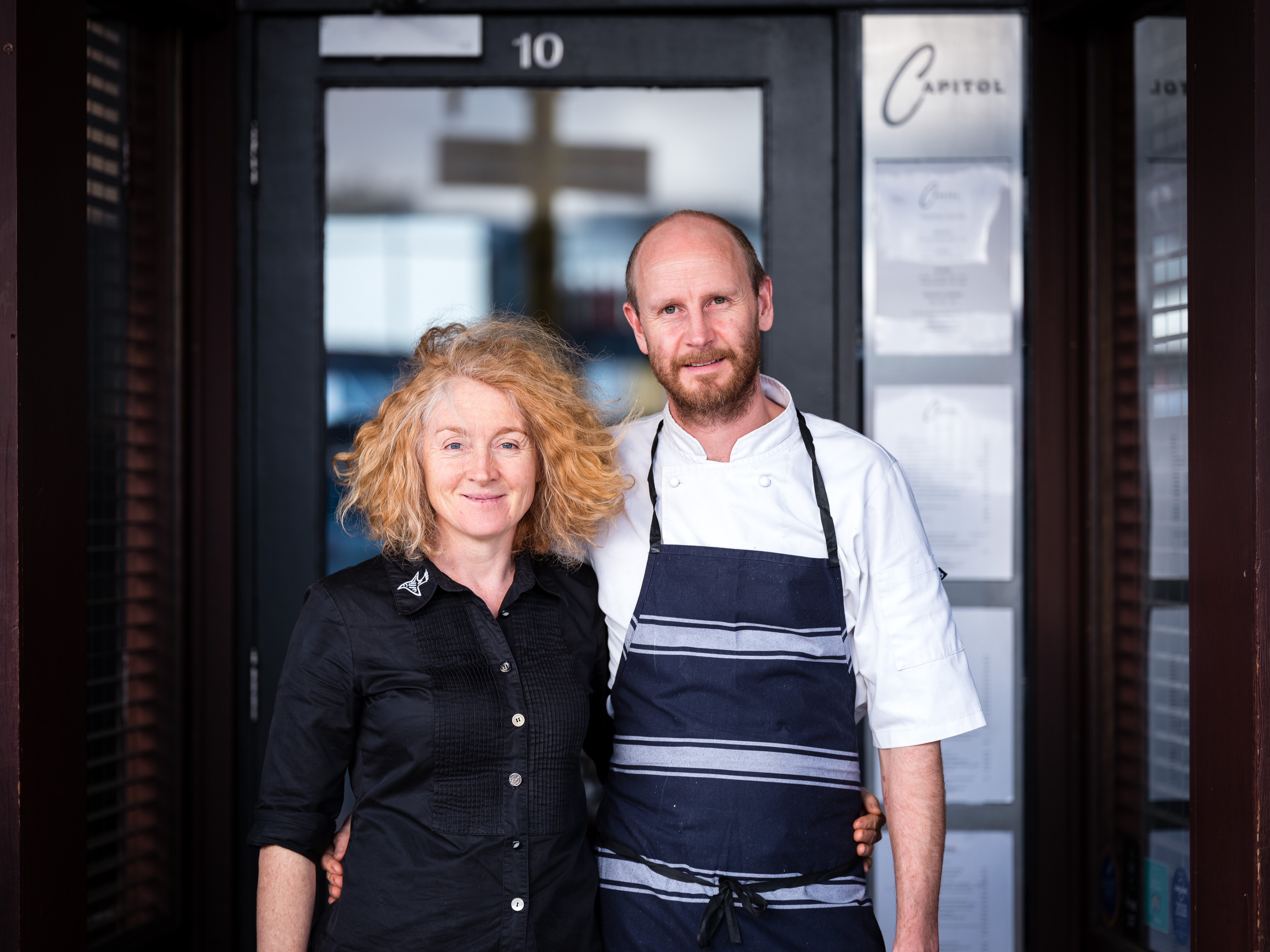 Kate Hutchison and her husband Tom, from Capitol restaurant, Wellington. Photo / Supplied