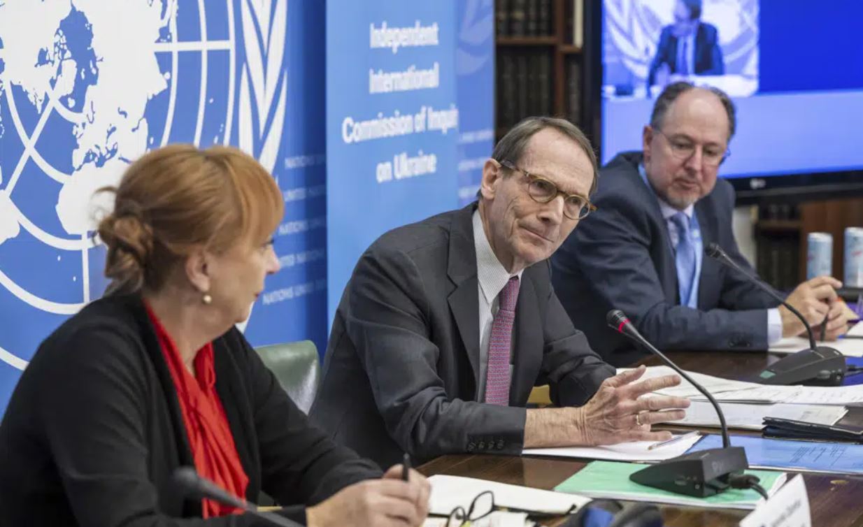 Erik Mose, chair of the Independent International Commission of Inquiry on Ukraine. Photo / AP