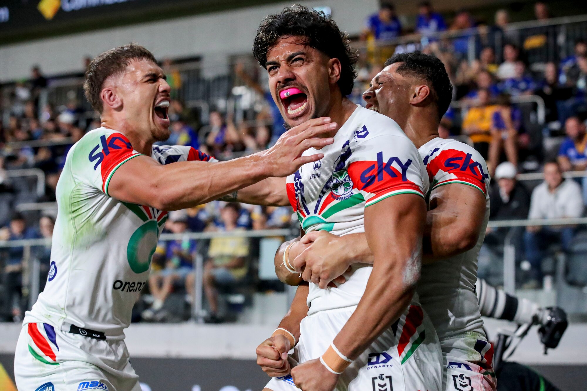 Alofiana Khan-Pereira has 62 tries in 61 NRL appearances. Photo / Photosport