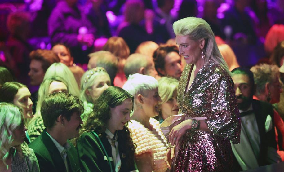 Anna Mowbray during the Kathryn Wilson Footwear show. Photo / Getty Images
