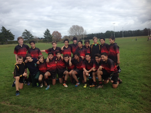 Te Puke's Tai Mitchell team.