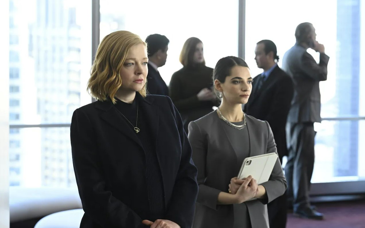Sarah Snook in the final episode of Succession. Photo / HBO