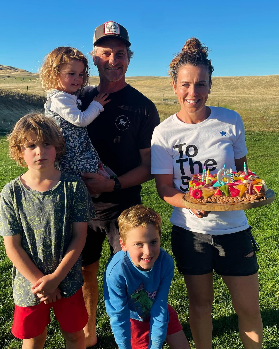 Matt Chisholm and his family. Photo / Supplied