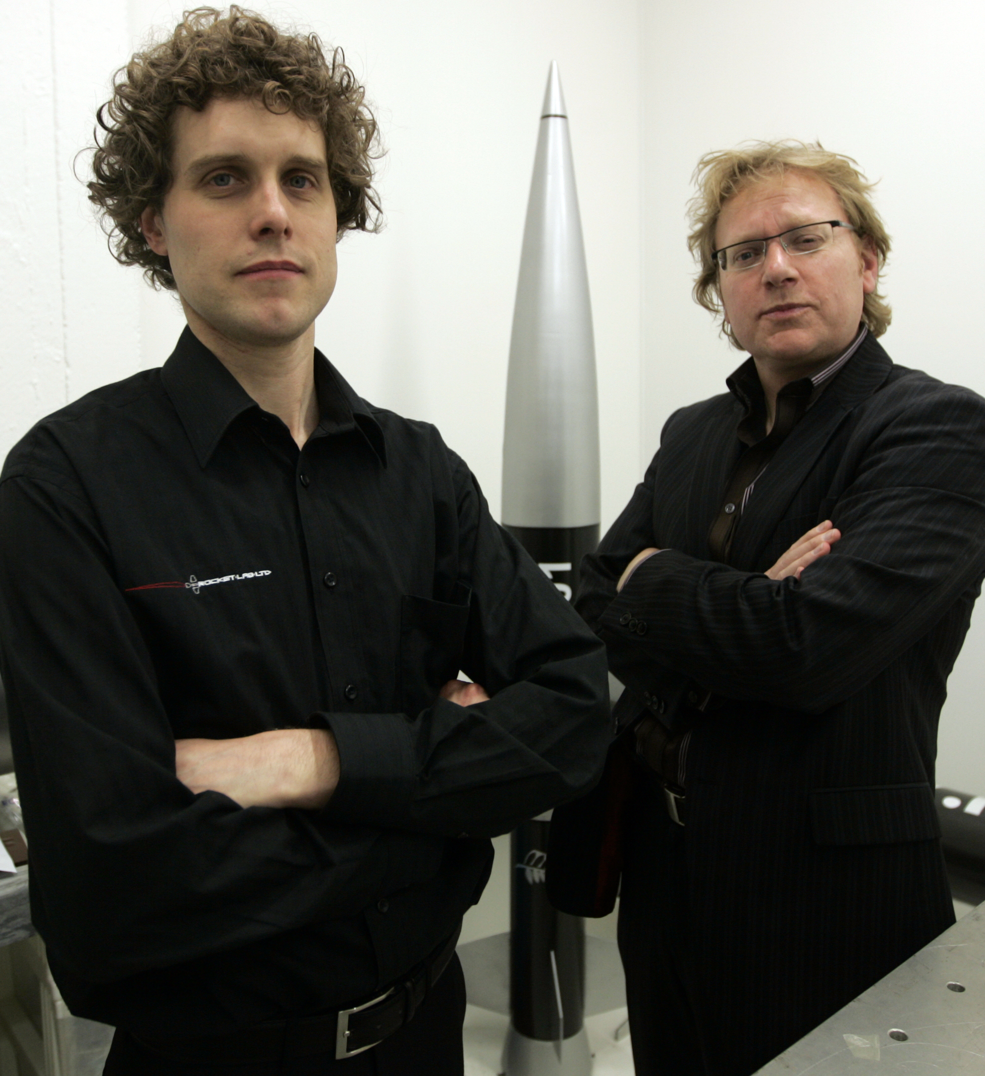 Peter Beck and Mark Rocket in 2009. At the time, they formed the start-up's two-man board. Photo / Doug Sherring